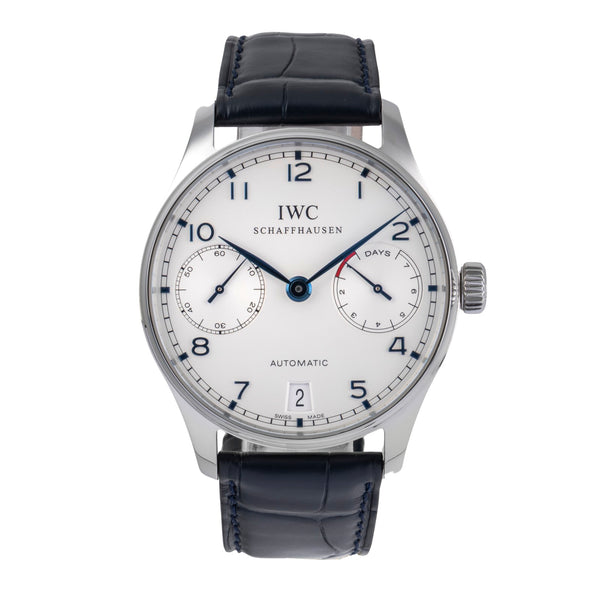 IWC Portugieser acciaio automatismo orologio da uomo IW500107 LP: 14000EUR  [2505581]
