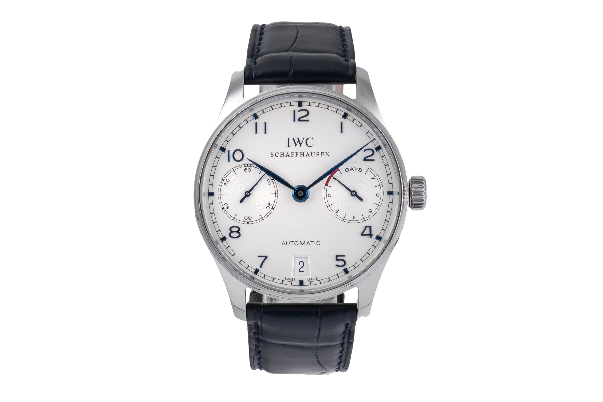 IWC Portugieser acciaio automatismo orologio da uomo IW500107 LP: 14000EUR  [2505581]