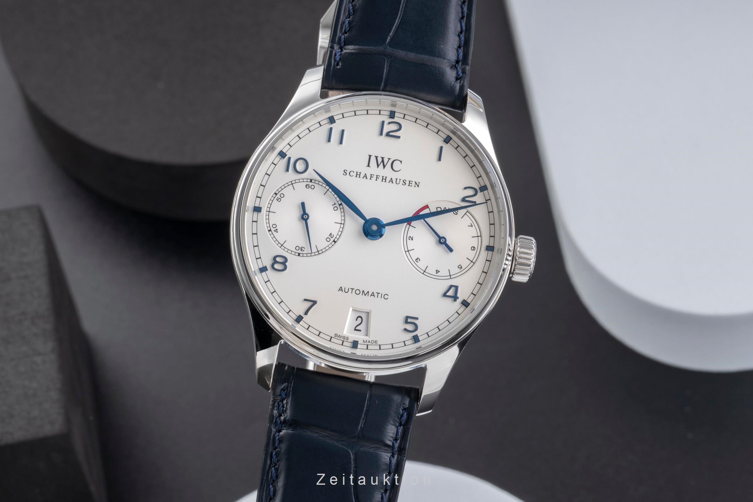 IWC Portugieser acciaio automatismo orologio da uomo IW500107 LP: 14000EUR  [2505581]