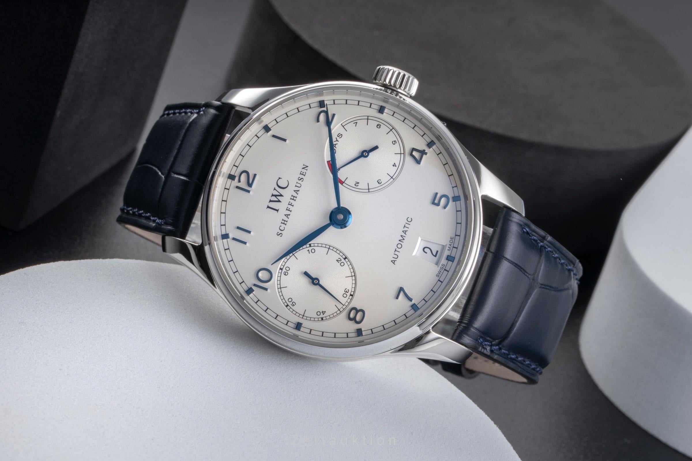 IWC Portugieser acciaio automatismo orologio da uomo IW500107 LP: 14000EUR  [2505581]