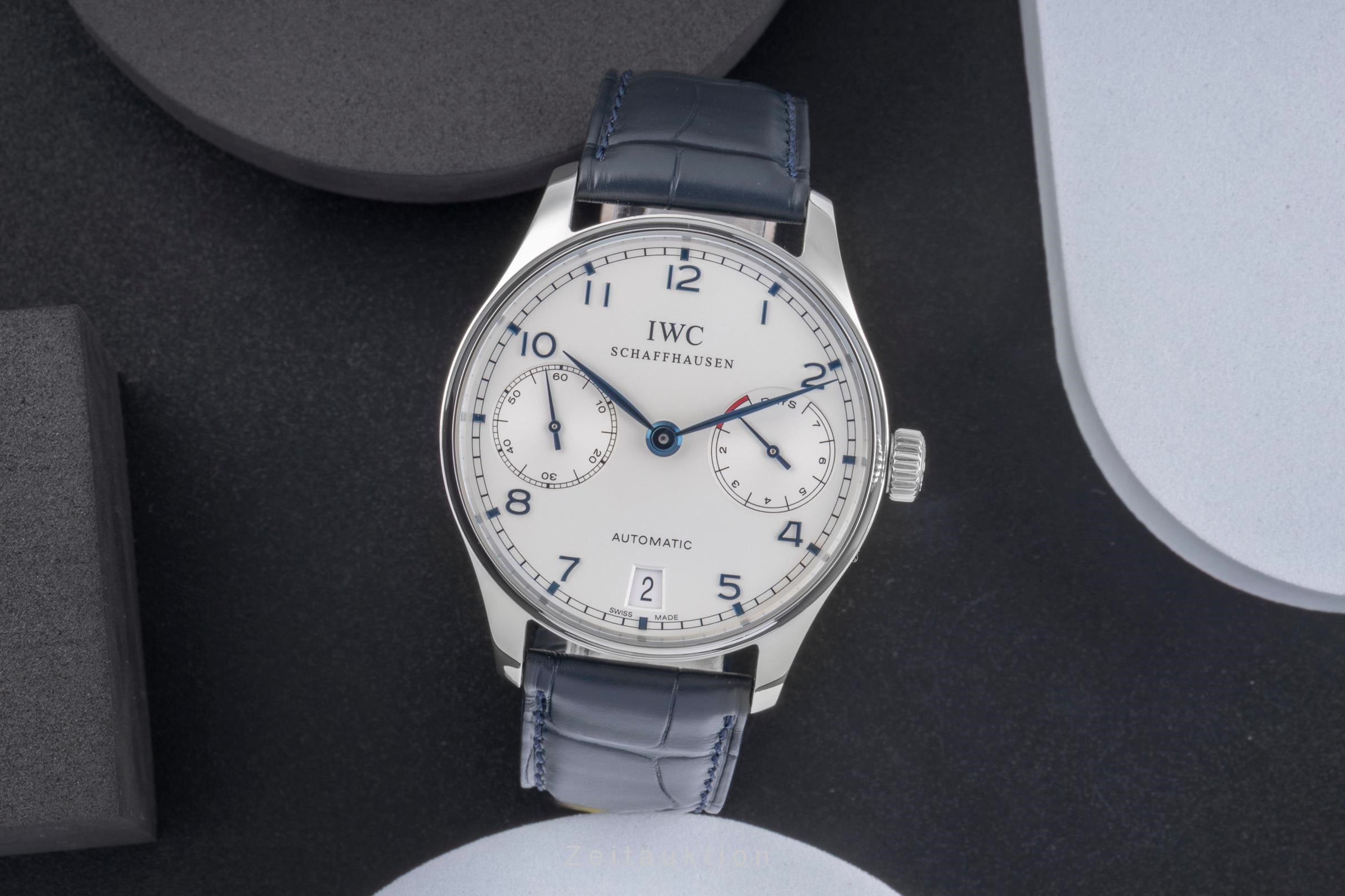 IWC Portugieser acciaio automatismo orologio da uomo IW500107 LP: 14000EUR  [2505581]