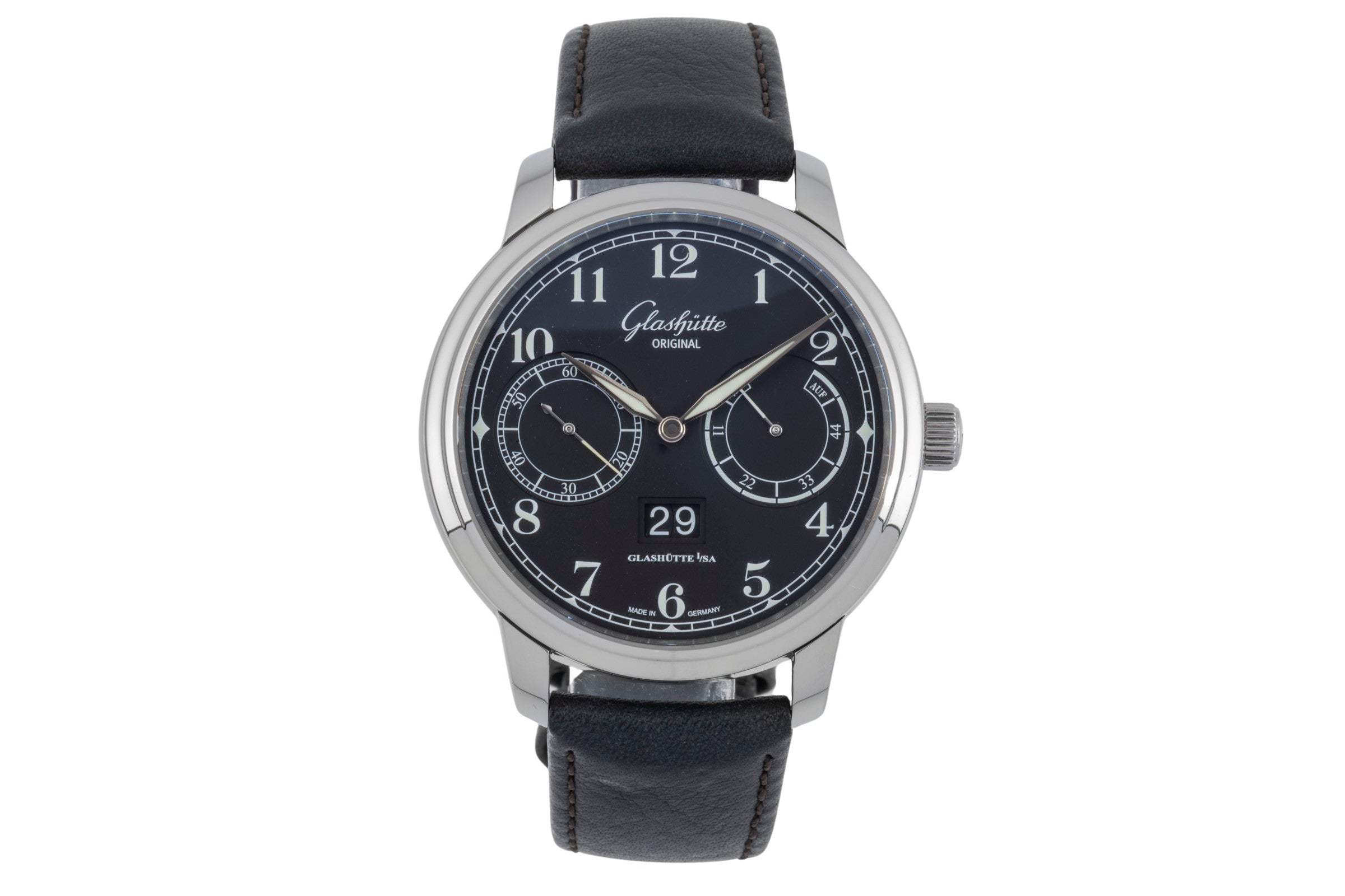 Glashütte Senator acier automatique montre pour hommes 100-14-07-02-30  [2505584]