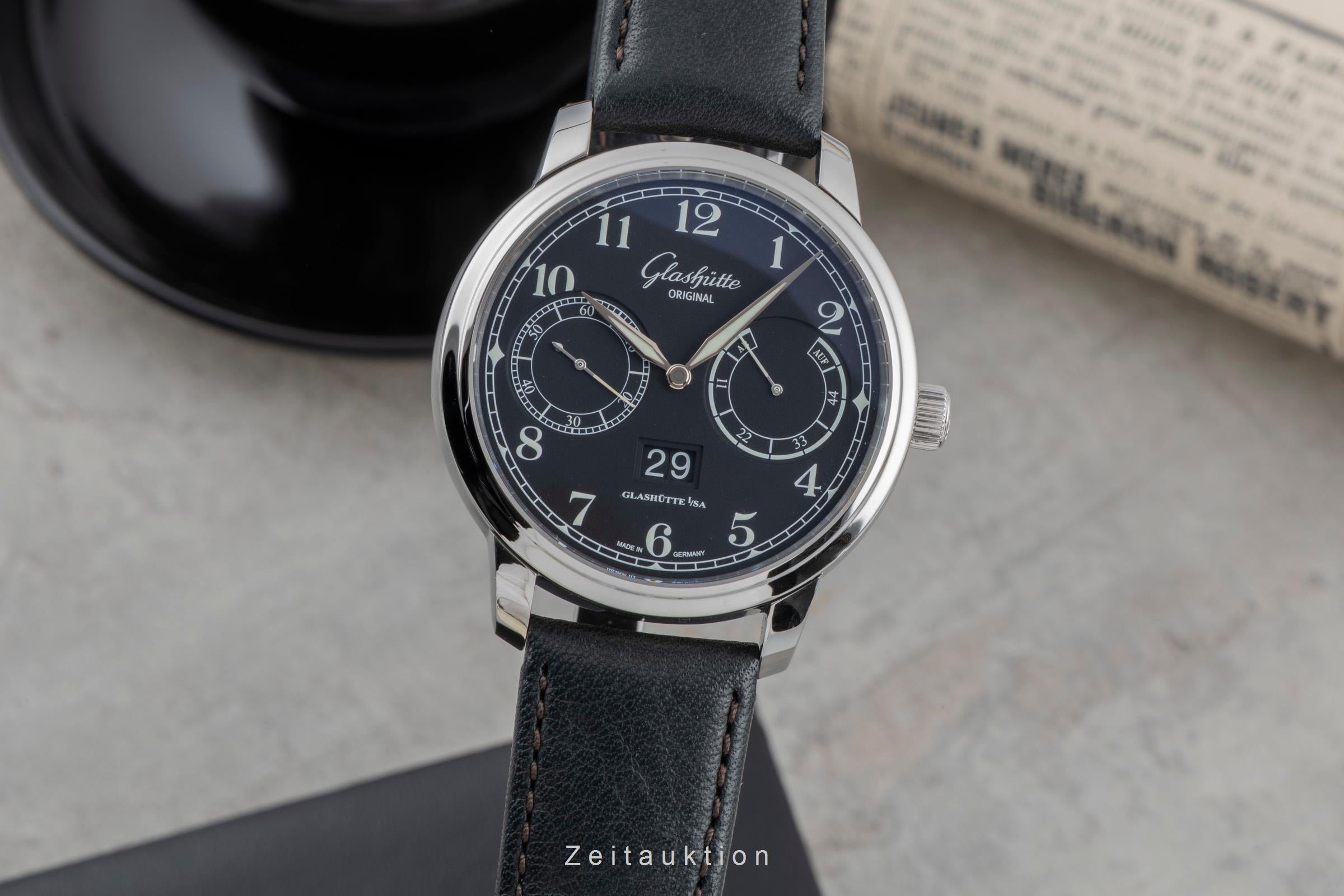 Glashütte Senator acier automatique montre pour hommes 100-14-07-02-30  [2505584]