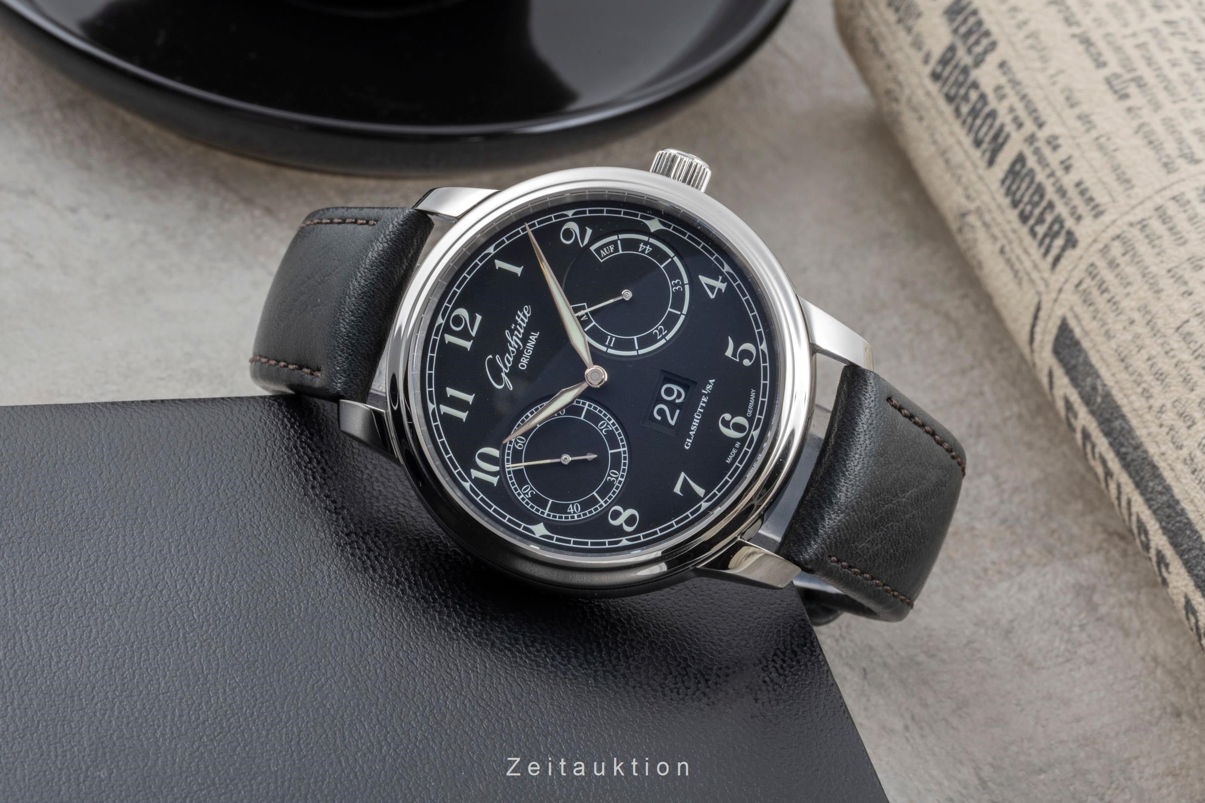 Glashütte Senator acier automatique montre pour hommes 100-14-07-02-30  [2505584]