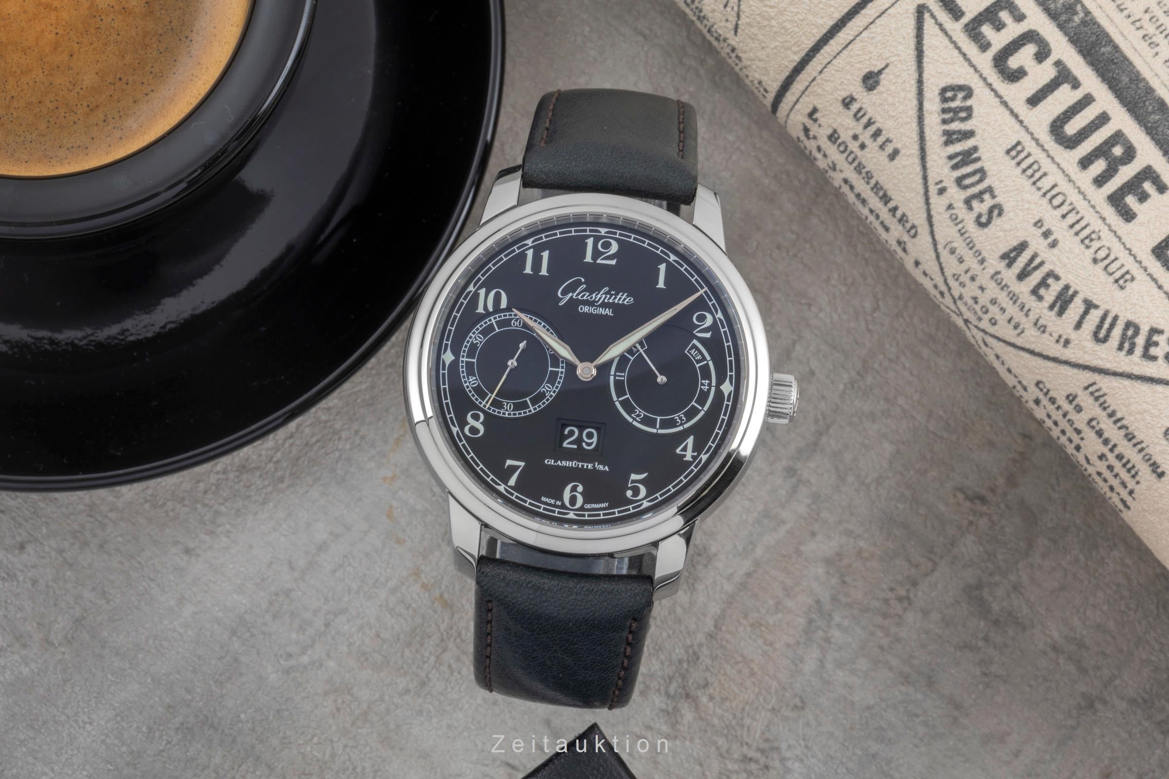 Glashütte Senator acier automatique montre pour hommes 100-14-07-02-30  [2505584]