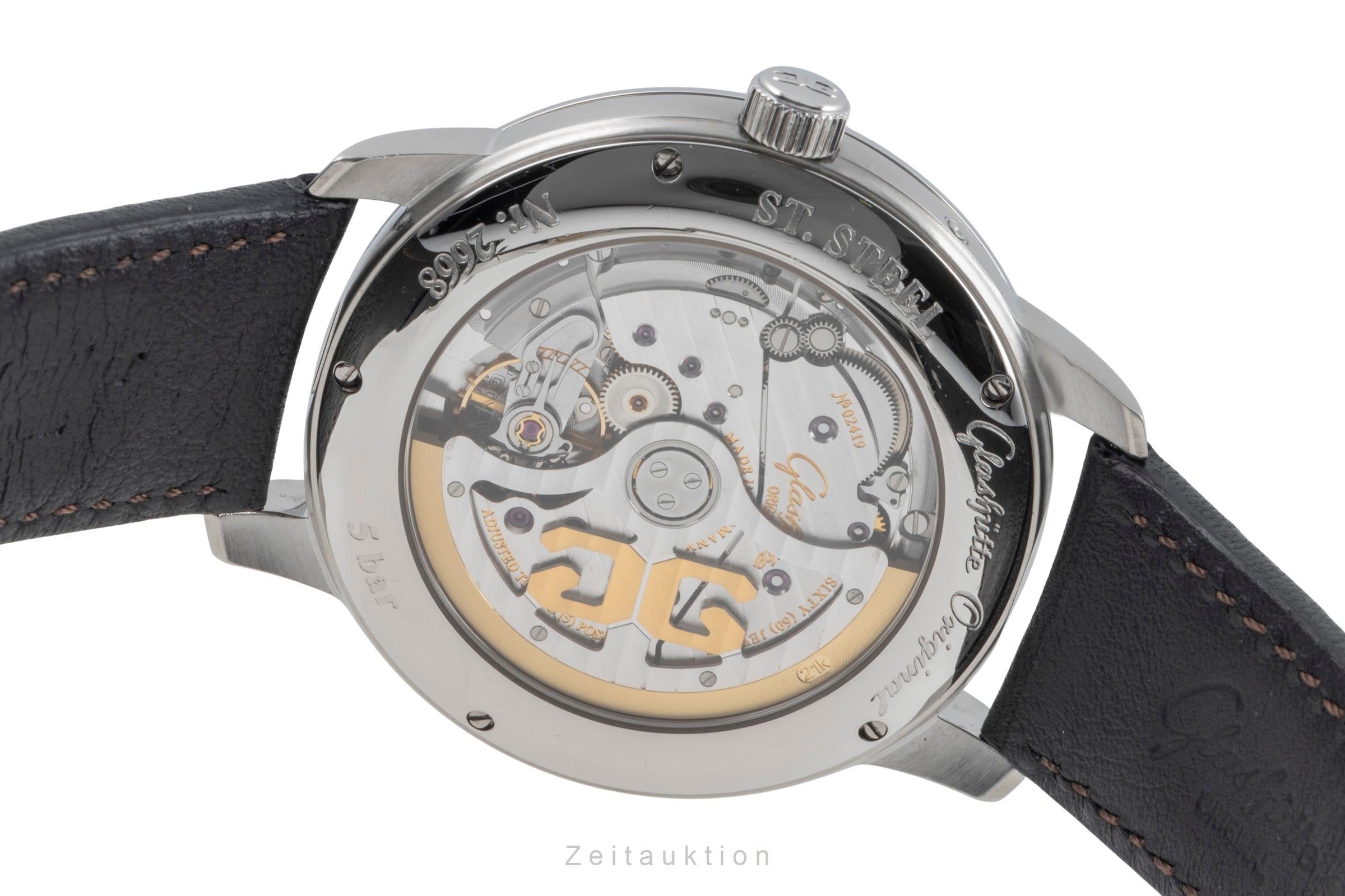 Glashütte Senator acier automatique montre pour hommes 100-14-07-02-30  [2505584]