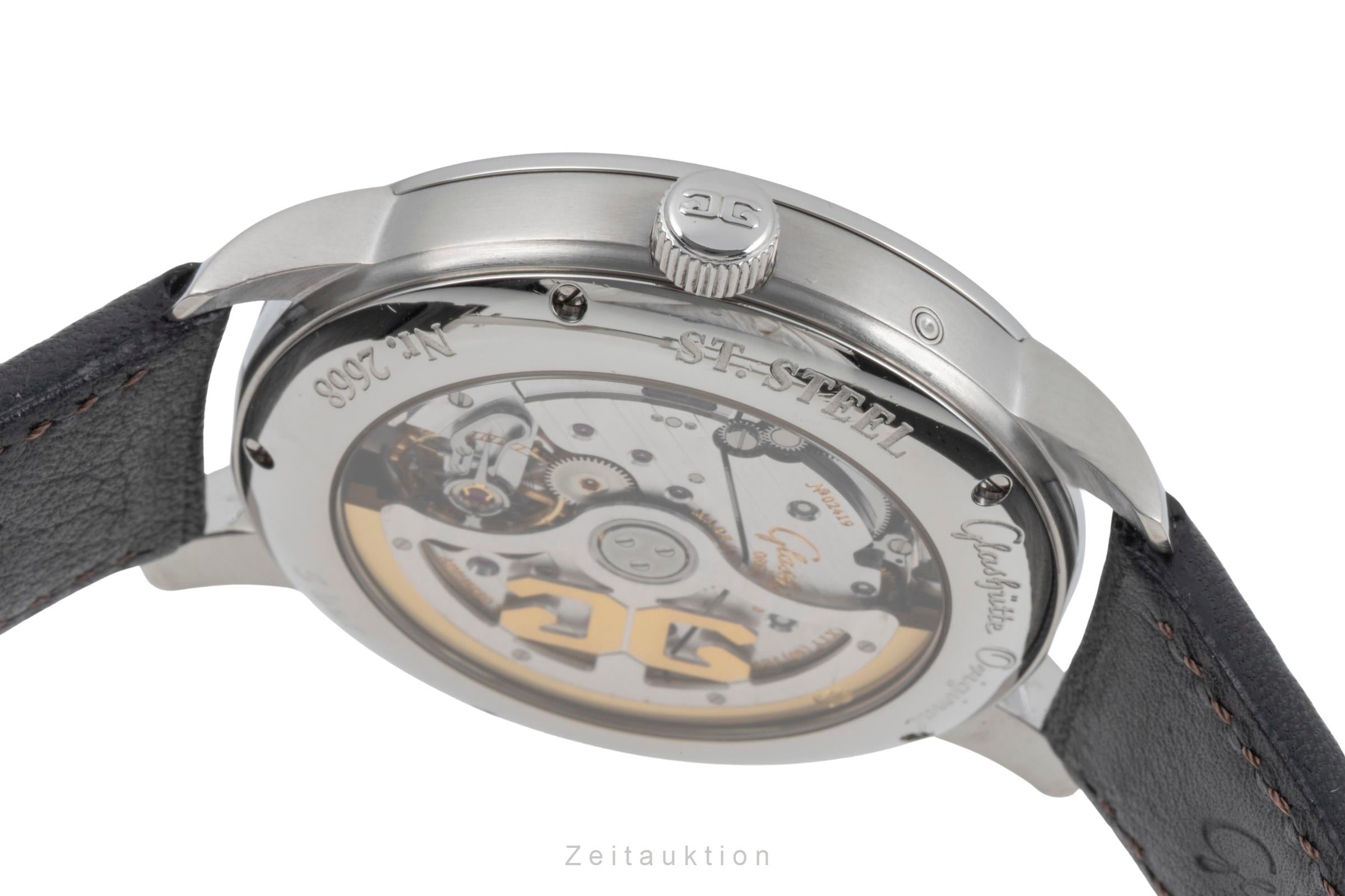 Glashütte Senator acier automatique montre pour hommes 100-14-07-02-30  [2505584]