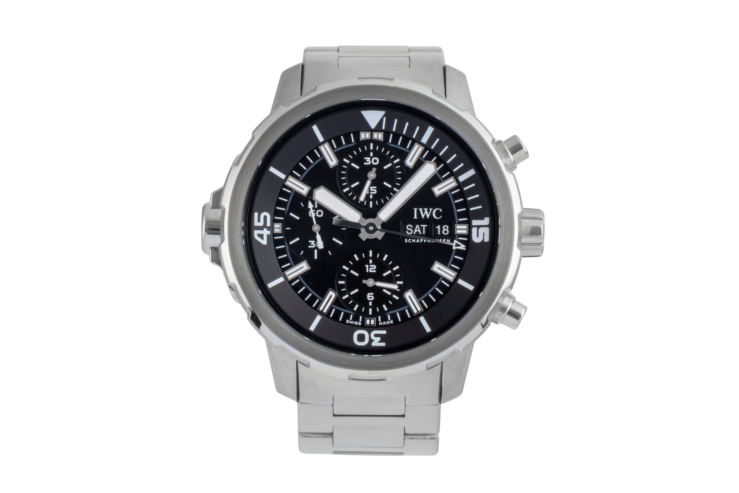 IWC Aquatimer chronographe acier automatique montre pour hommes IW376804 LP: 8800EUR  [2505585]