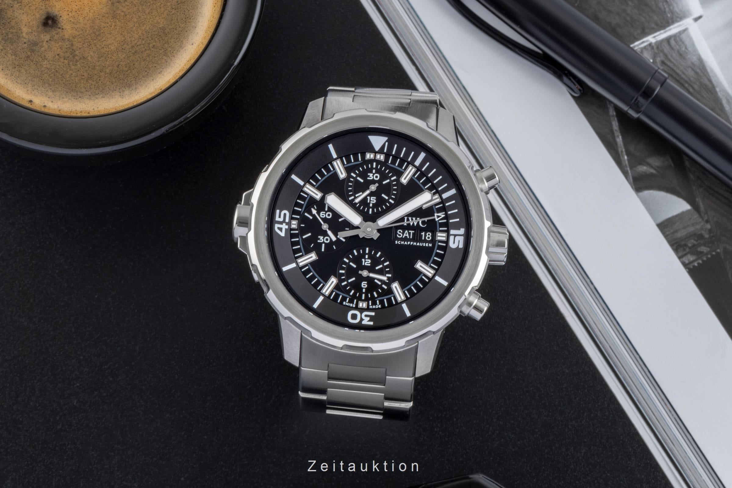 IWC Aquatimer chronographe acier automatique montre pour hommes IW376804 LP: 8800EUR  [2505585]