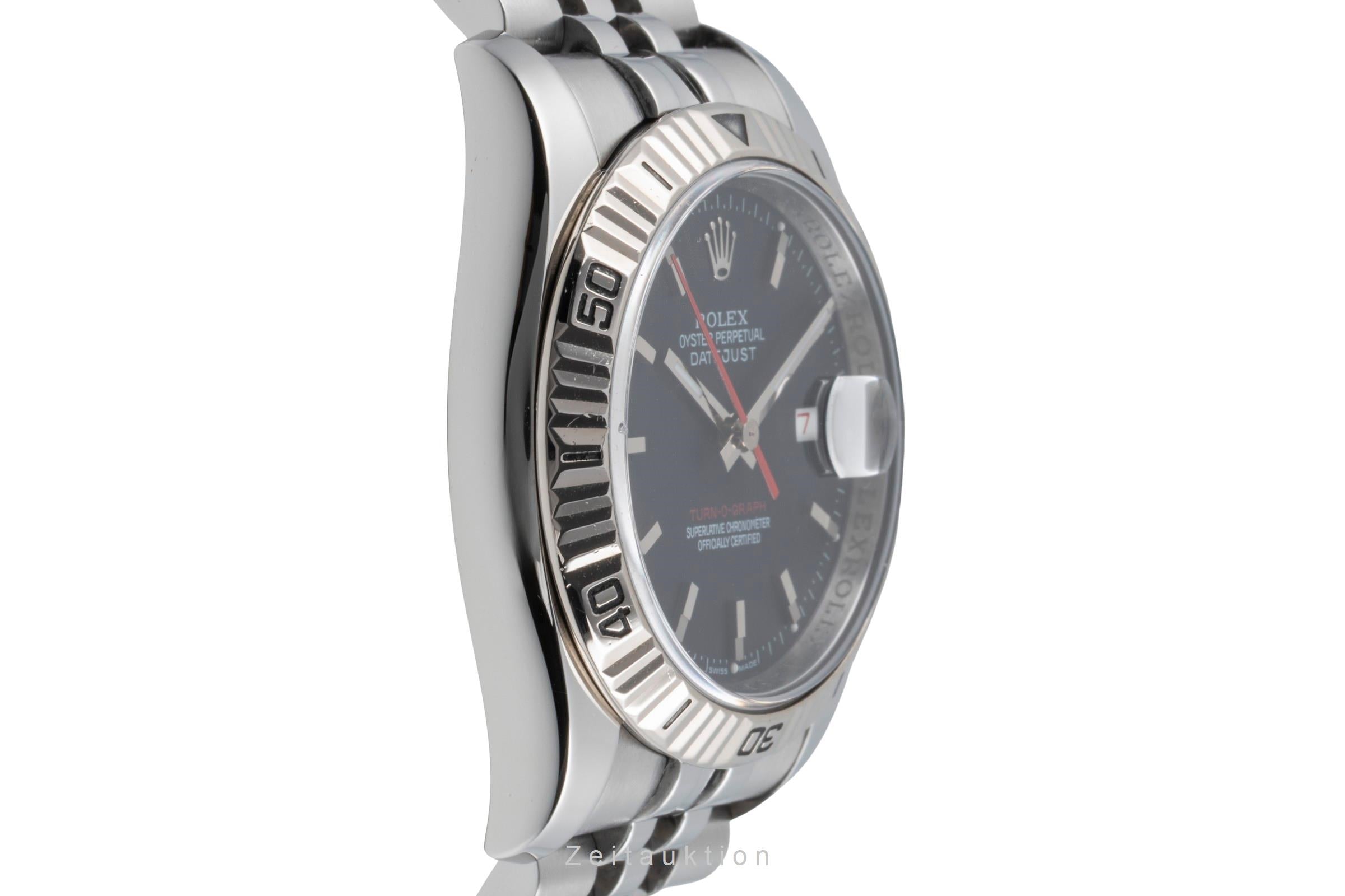 Rolex Datejust Turn-O-Graph steel / white gold automatic Kal. 3135
