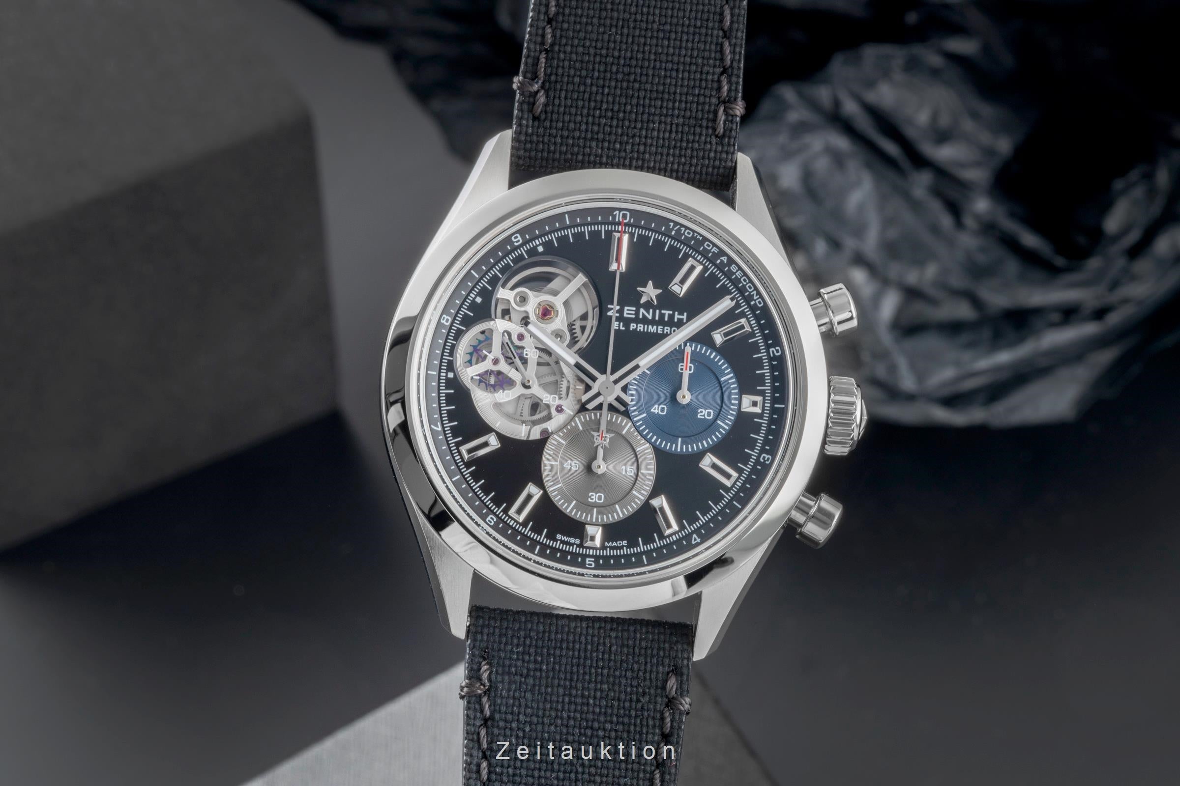 Zenith Chronomaster chronograph steel automatic men's watch 03.3300.3604/21.C822 LP: 10100EUR  [2505595]