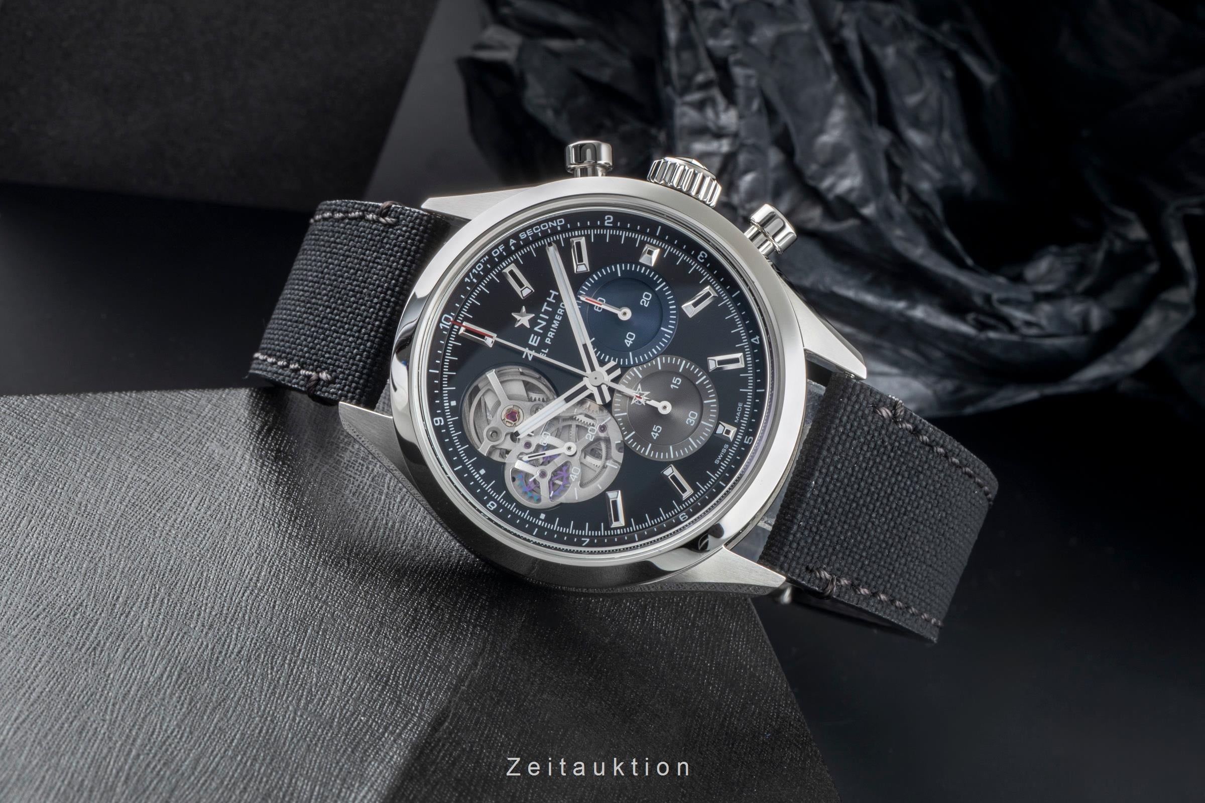 Zenith Chronomaster cronografo acciaio automatismo orologio da uomo 03.3300.3604/21.C822 LP: 10100EUR  [2505595]