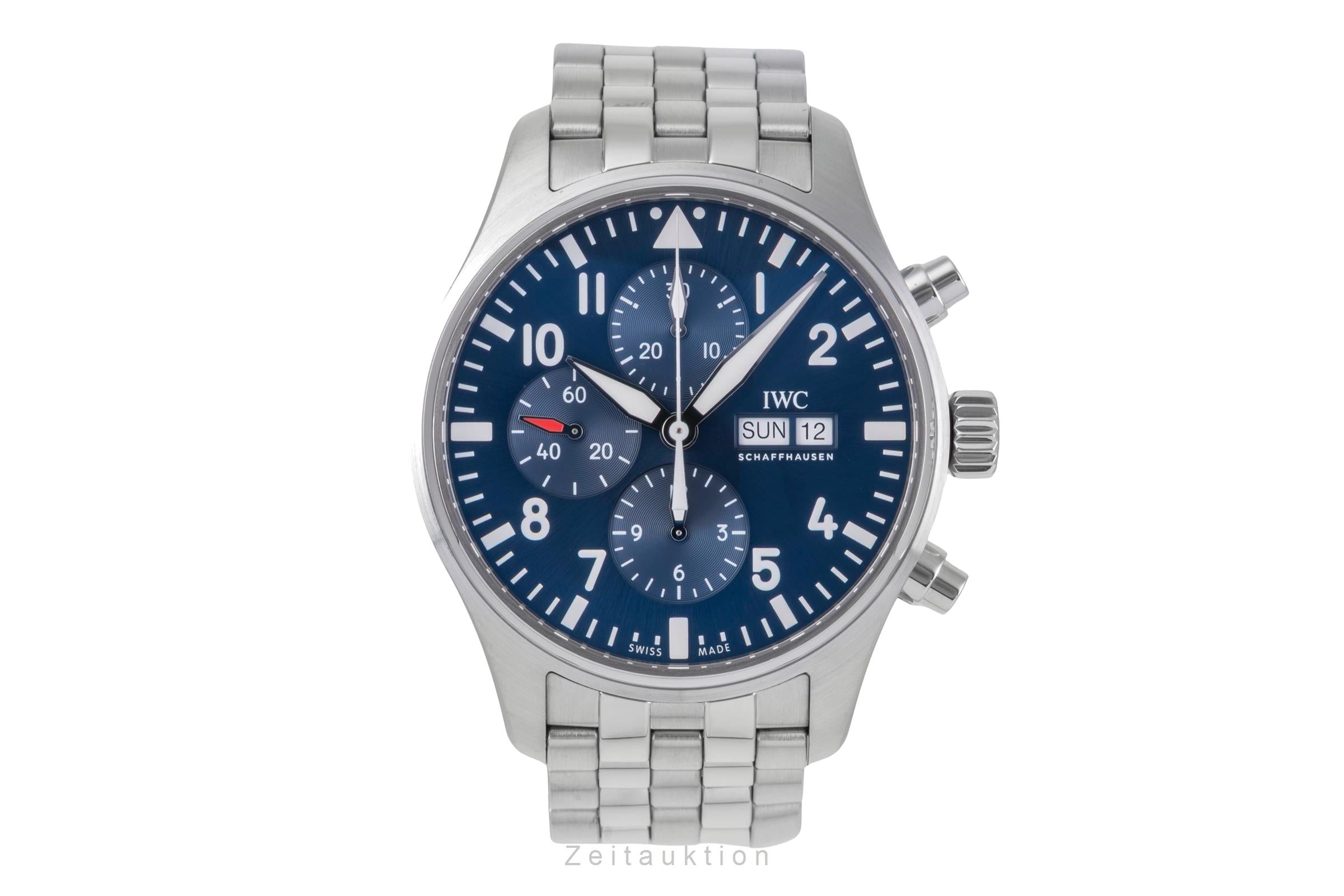 IWC Fliegerchronograph chronograph steel automatic men's watch IW377717 LP: 9500EUR  [2505598]