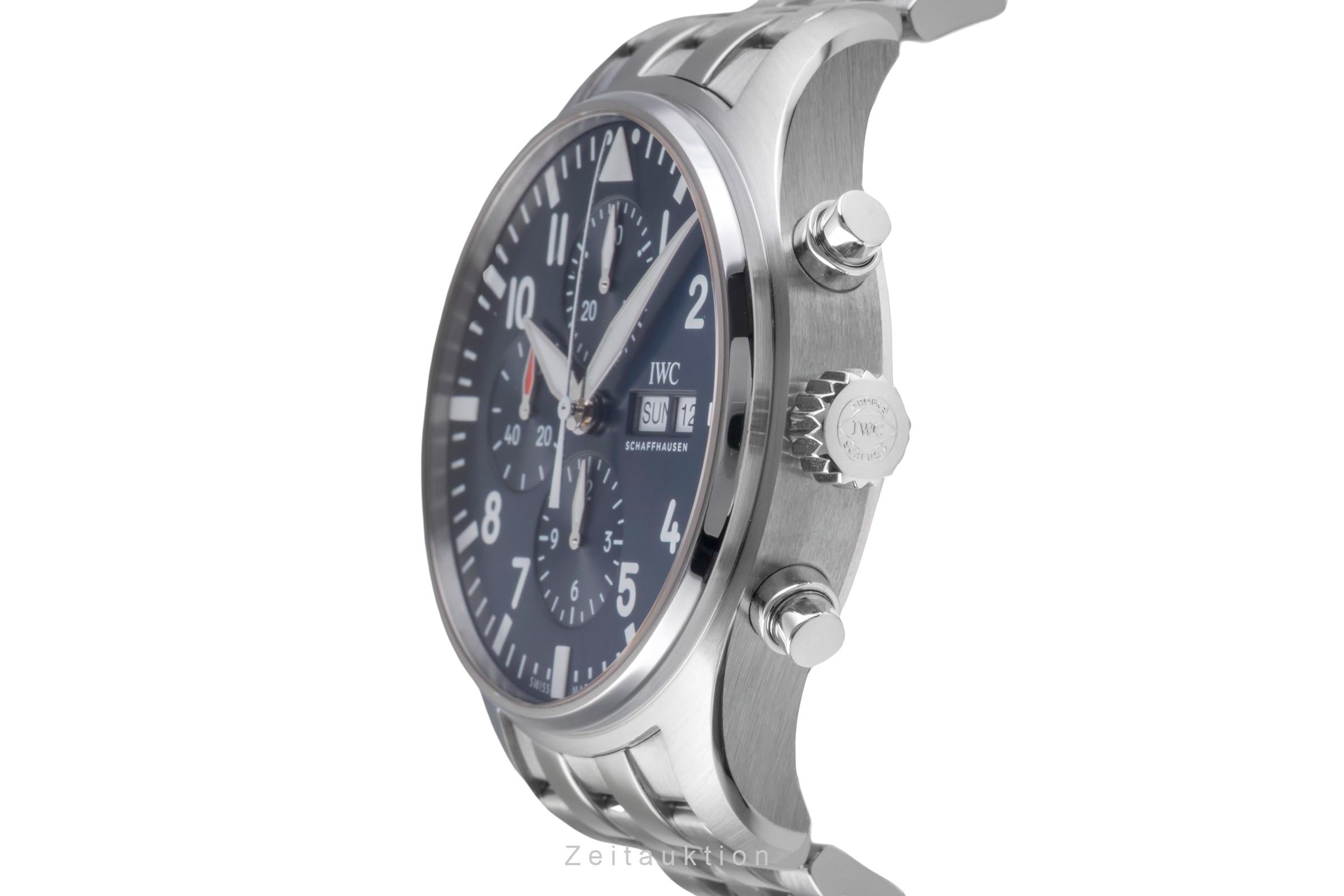 IWC Fliegerchronograph chronograph steel automatic men's watch IW377717 LP: 9500EUR  [2505598]