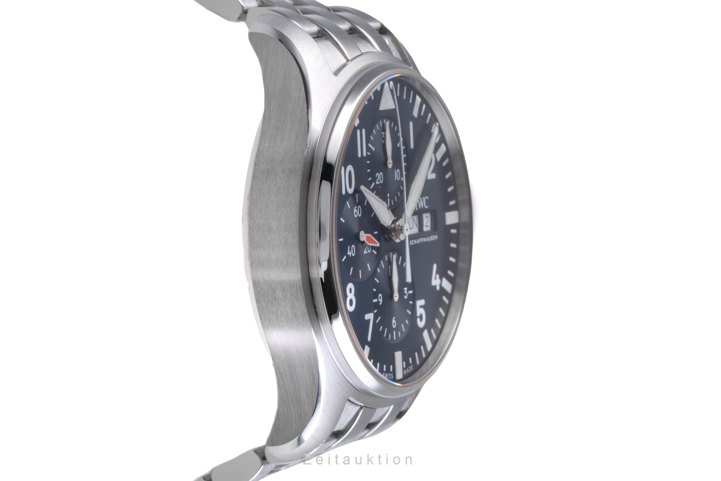 IWC Fliegerchronograph chronograph steel automatic men's watch IW377717 LP: 9500EUR  [2505598]