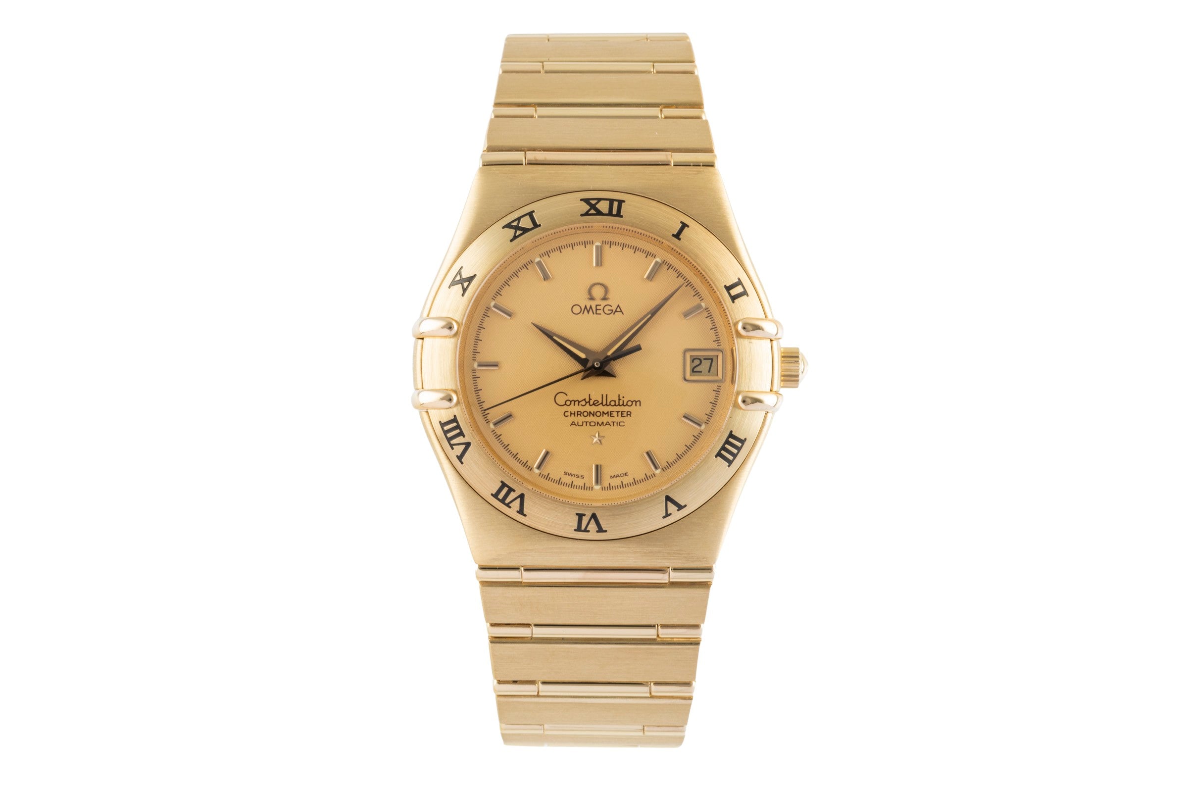 Omega Constellation or 18 ct automatique montre pour hommes 1102.10.00 LP: 45800EUR  [2505613]