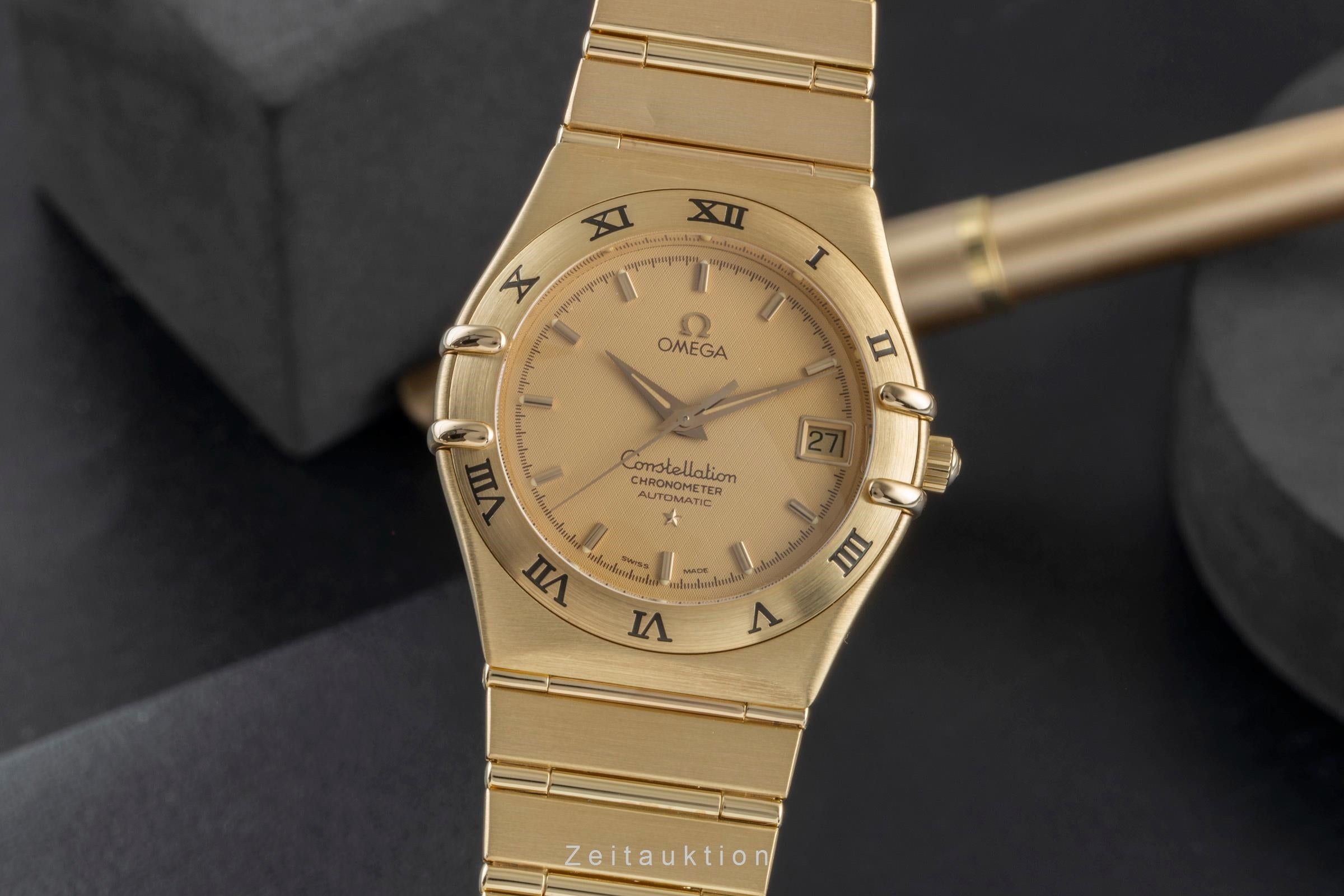 Omega Constellation or 18 ct automatique montre pour hommes 1102.10.00 LP: 45800EUR  [2505613]