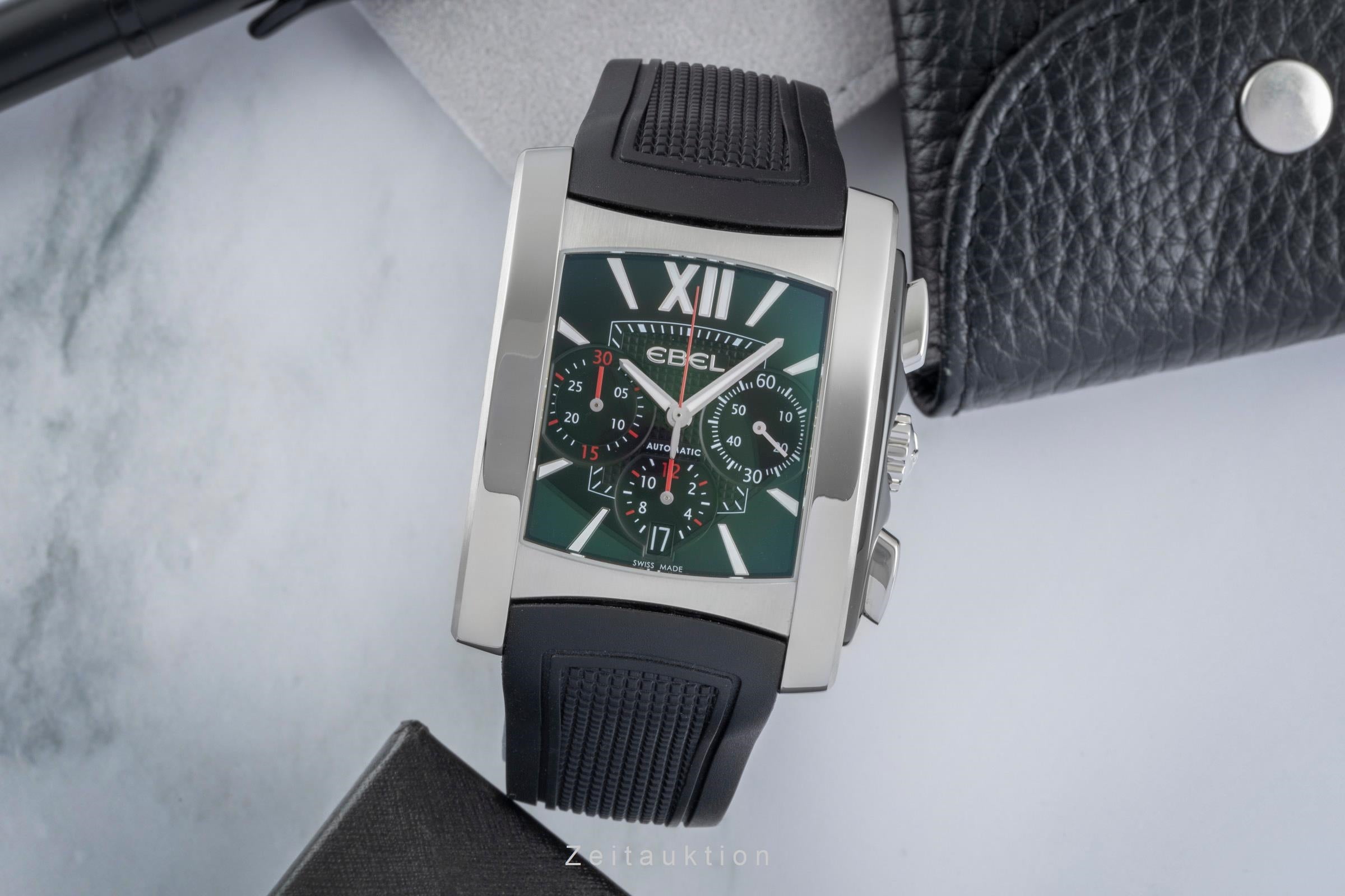 Ebel Brasilia chronograph steel automatic men's watch E9126M52  [2505619]