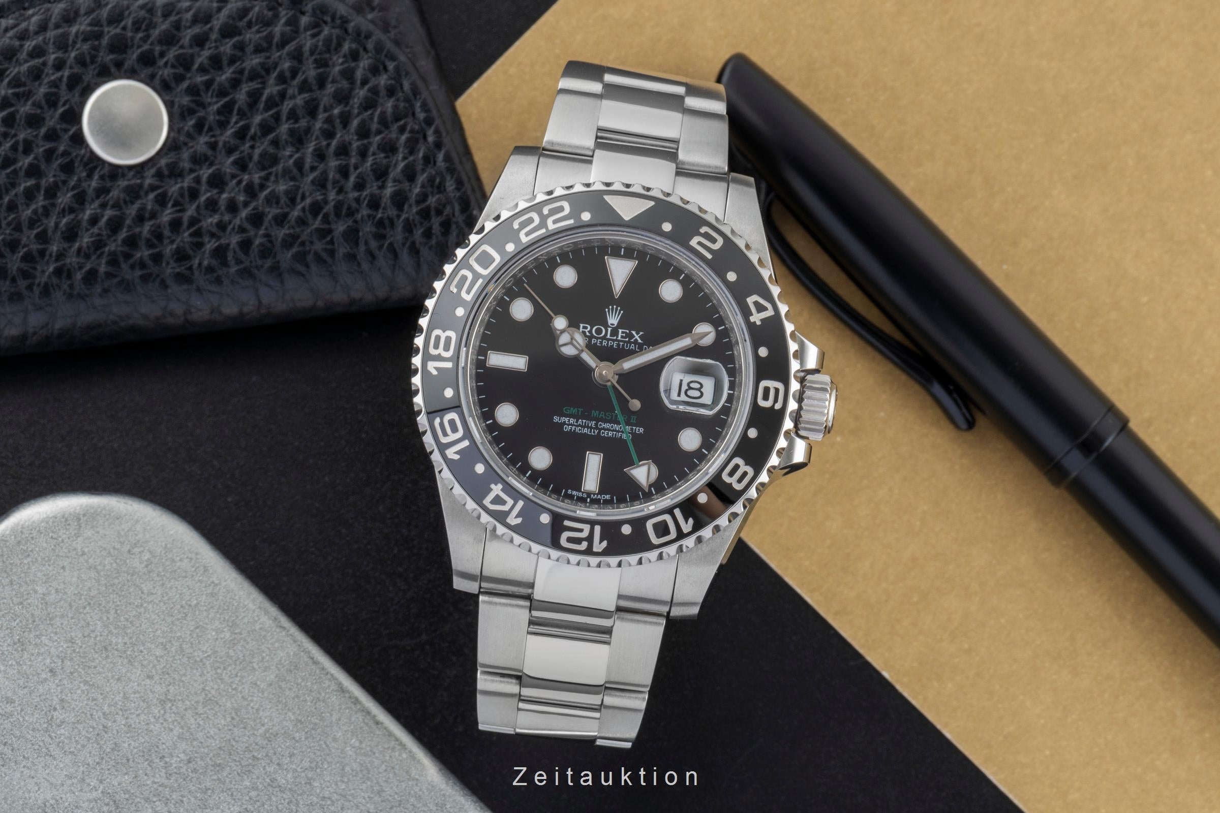 Rolex GMT-Master II steel automatic men's watch 116710LN  [2505621]