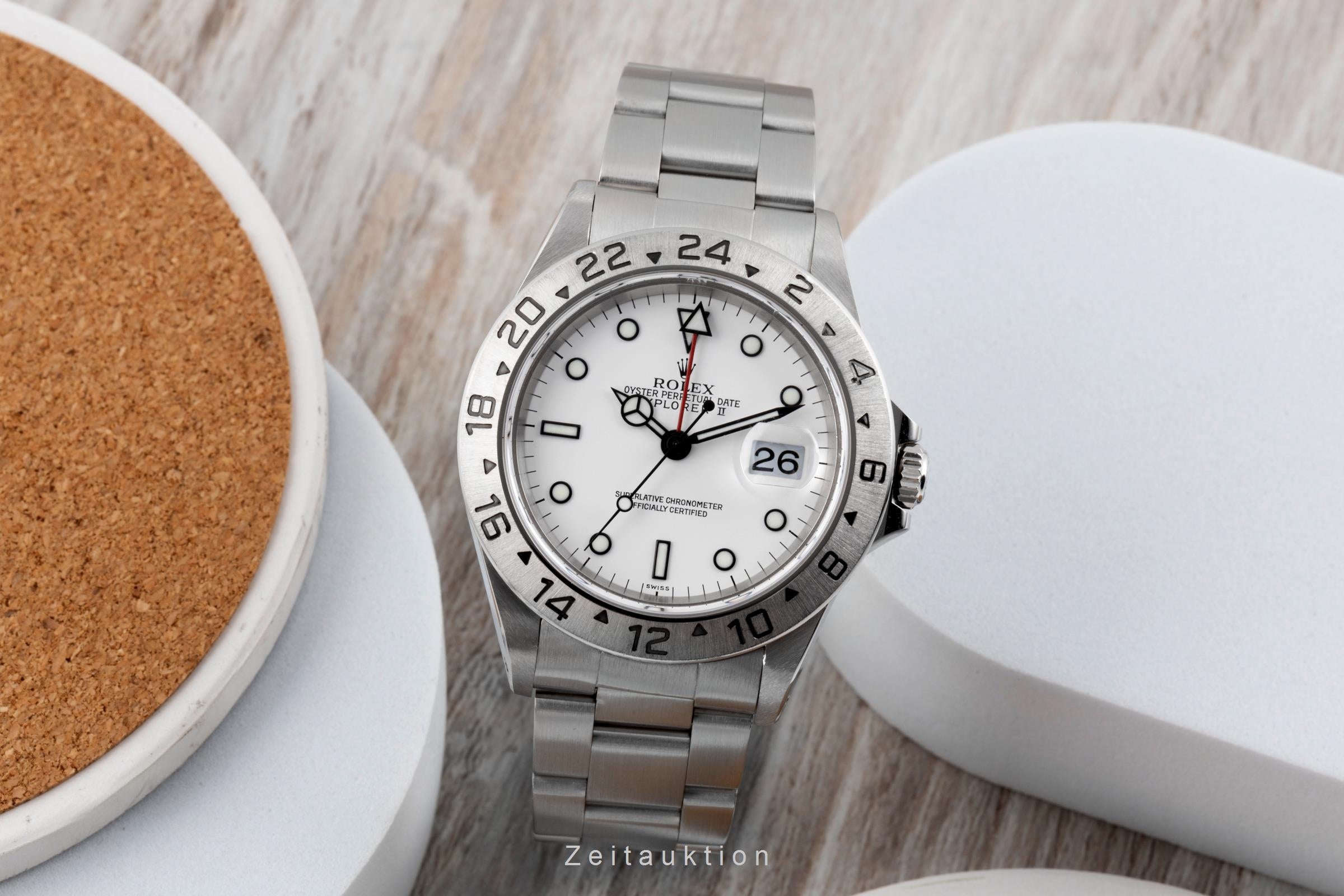 Rolex Explorer II acero automático reloj para caballeros 16570  [2505622]