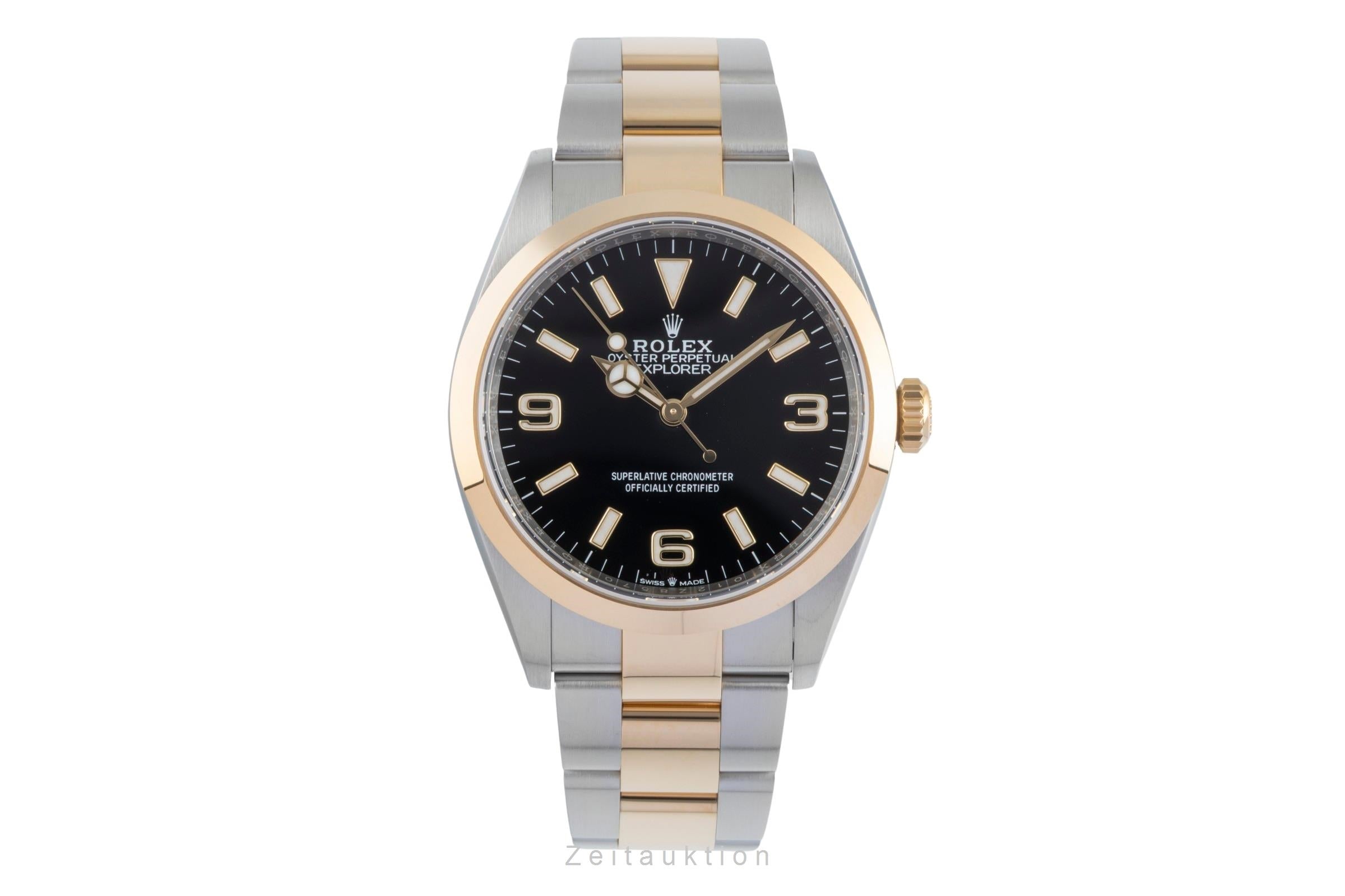 Rolex Explorer 36 Oystersteel / Gold Automatik Herrenuhr Ref. 124273 B&P 2022 [2505623]