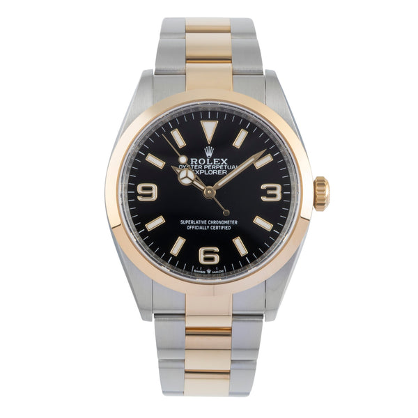 Rolex Explorer 36 Oystersteel / Gold Automatik Herrenuhr Ref. 124273 B&P 2022 [2505623]