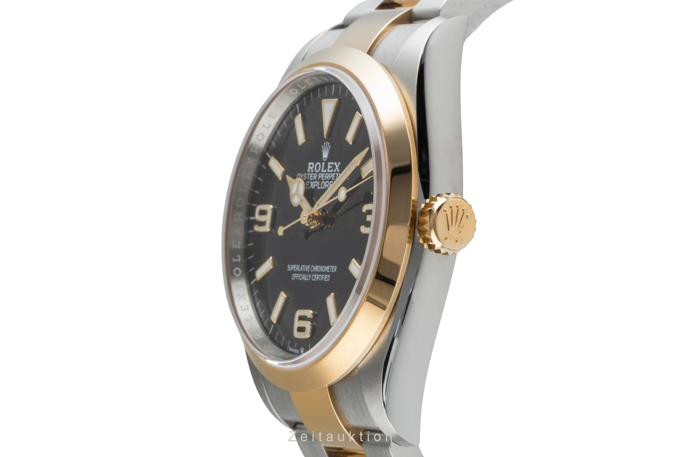 Rolex Explorer 36 Oystersteel / Gold Automatik Herrenuhr Ref. 124273 B&P 2022 [2505623]