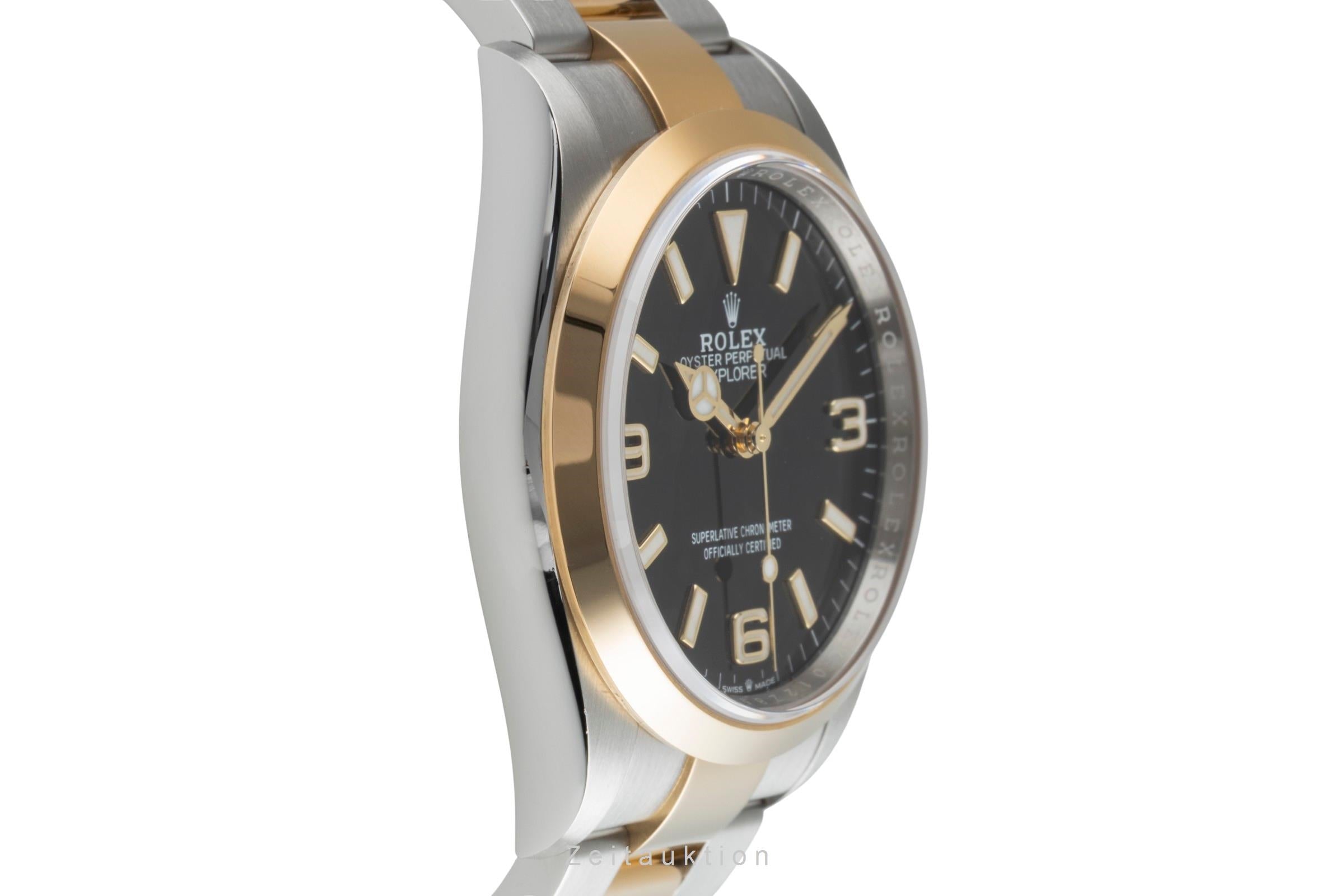 Rolex Explorer 36 Oystersteel / Gold Automatik Herrenuhr Ref. 124273 B&P 2022 [2505623]