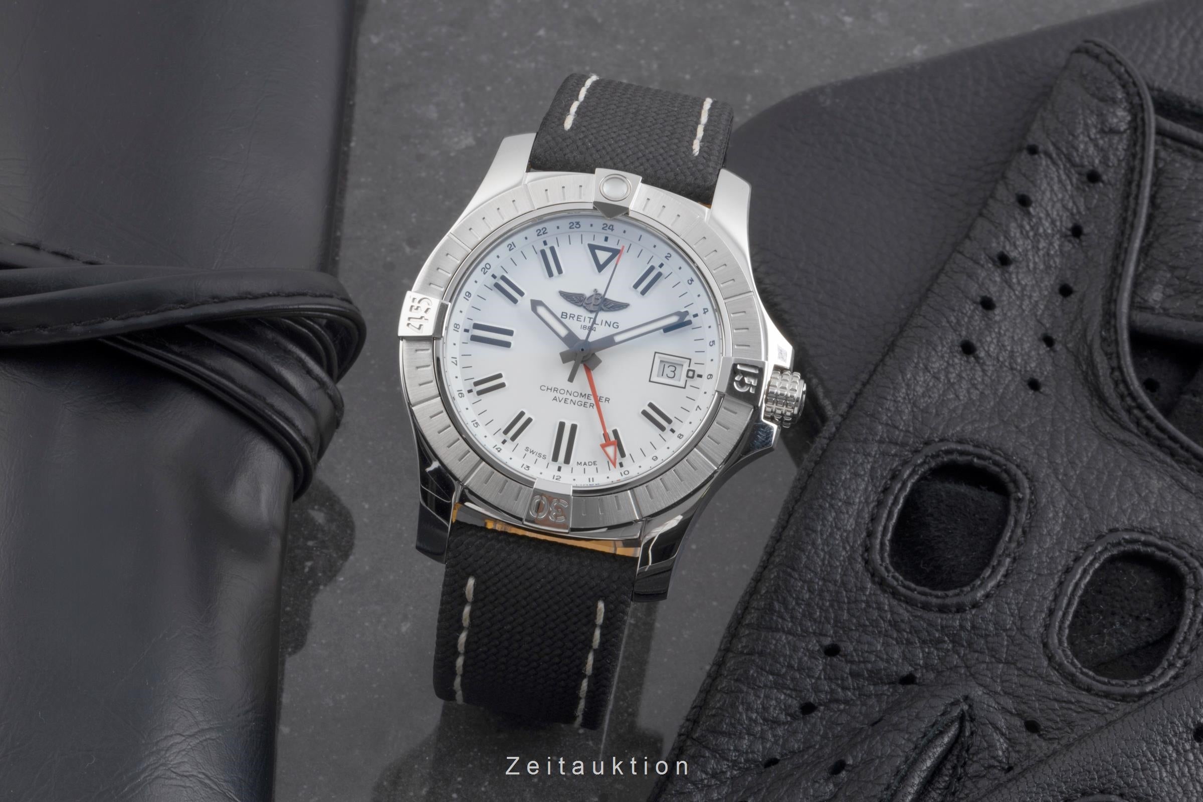 Breitling Avenger II GMT steel automatic men's watch A32397101A1X1  [2505626]