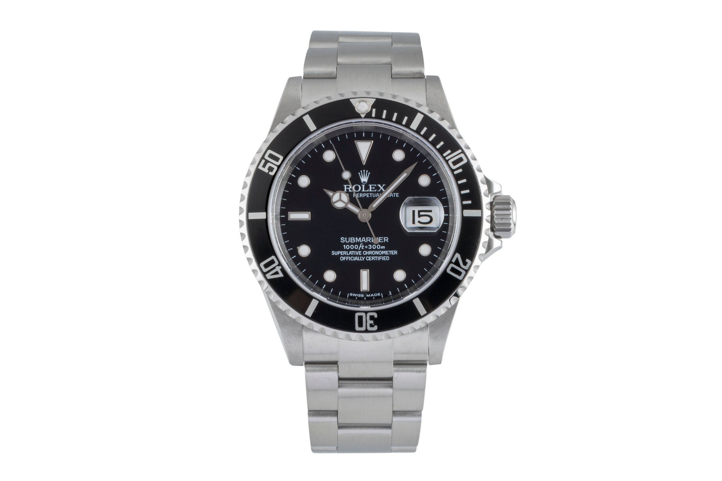 Rolex Submariner acier automatique montre pour hommes 16610T  [2505631]