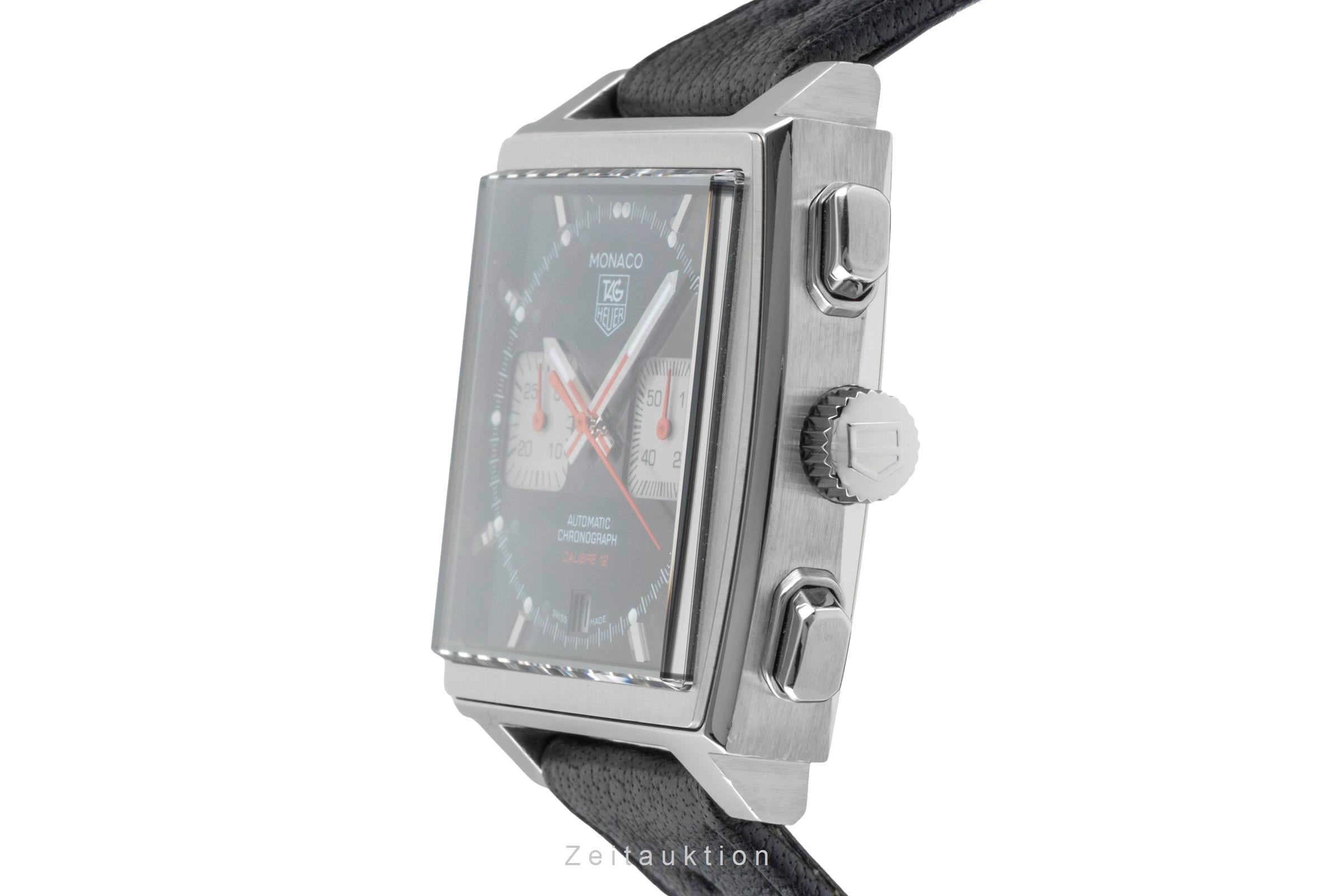 Tag Heuer Monaco chronographe acier automatique montre pour hommes CAW2114  [2505635]