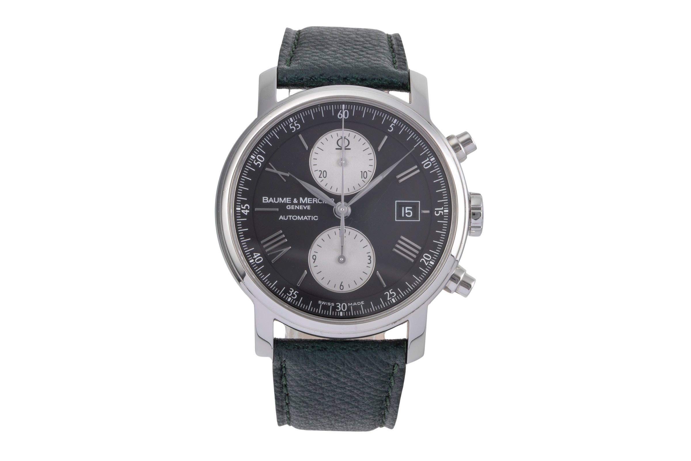 Baume & Mercier Classima chronographe acier automatique montre pour hommes MOA08733  65591  [2505636]