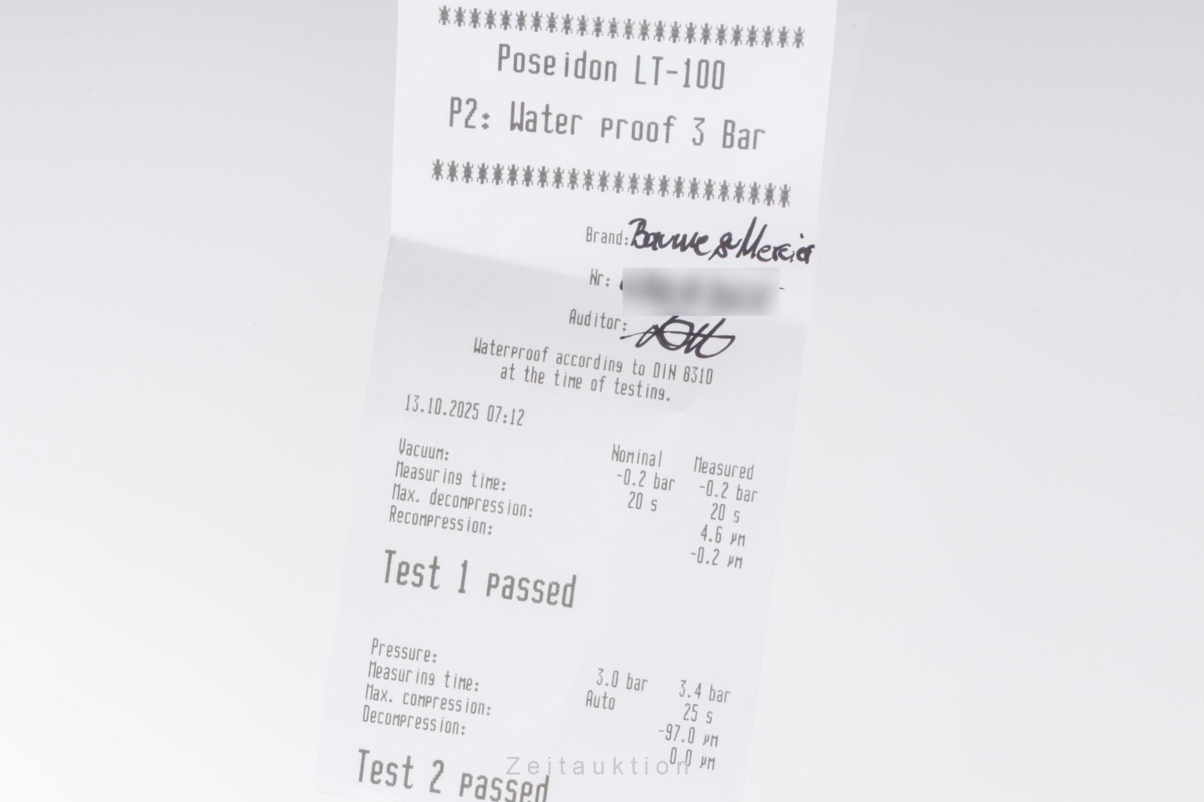 Baume & Mercier Classima chronograph steel automatic men's watch MOA08733  65591  [2505636]