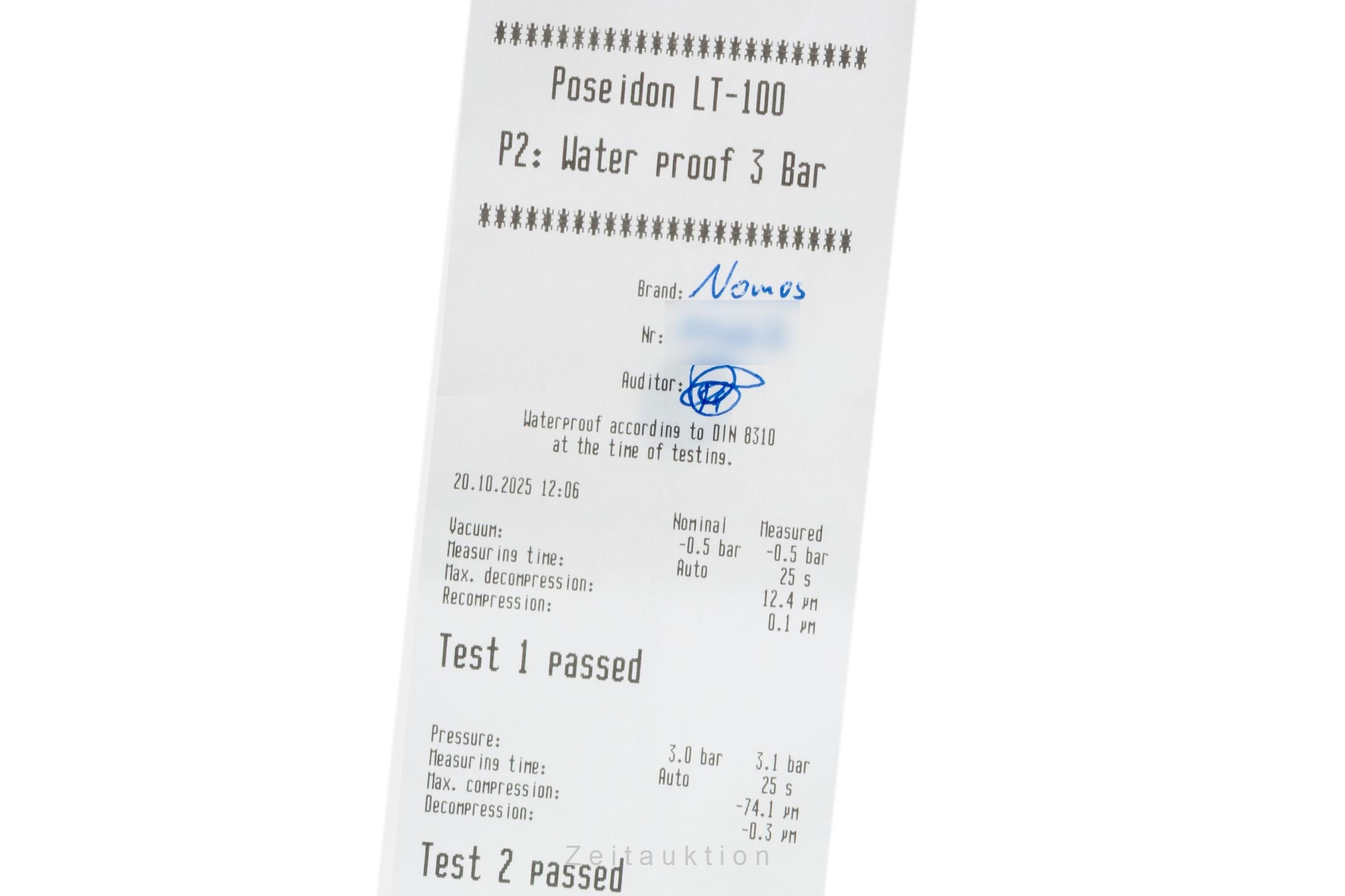 Nomos Tangomat acier automatique montre pour hommes 601  [2505639]