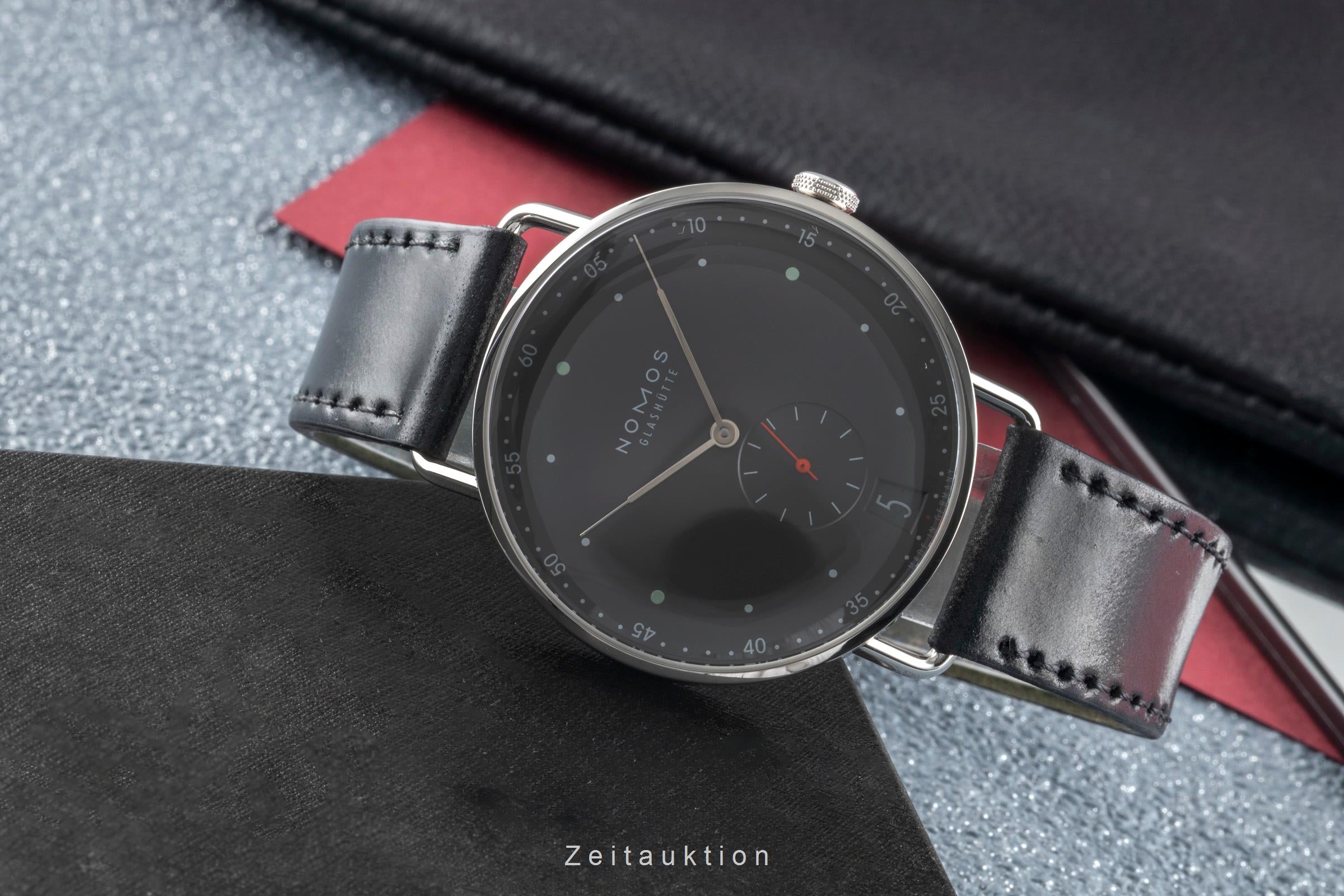 Nomos Metro steel manual winding men's watch 1103  [2505640]