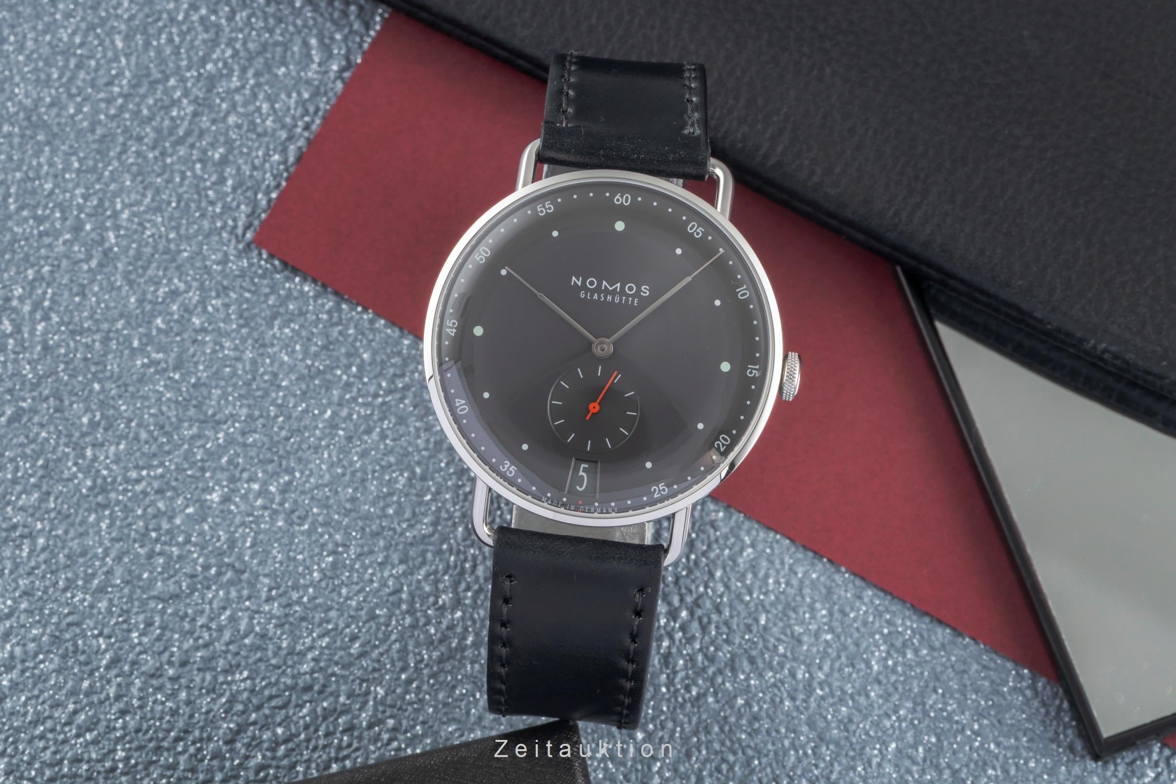 Nomos Metro steel manual winding men's watch 1103  [2505640]