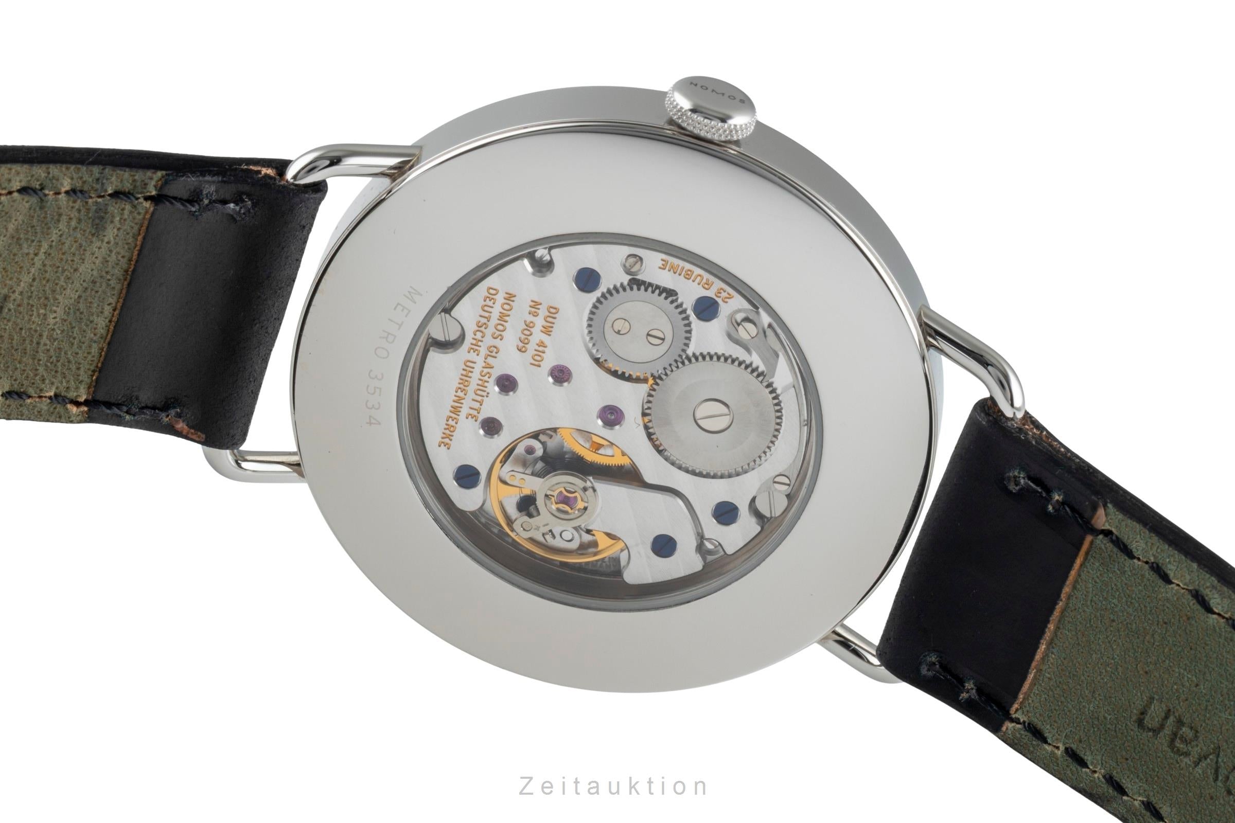 Nomos Metro steel manual winding men's watch 1103  [2505640]