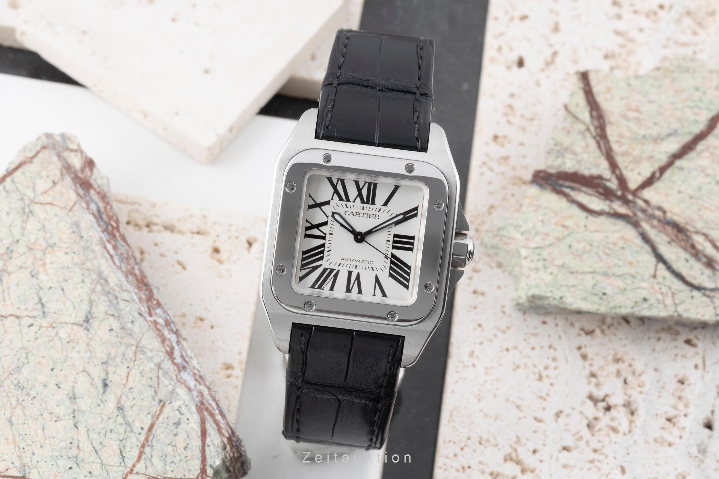 Cartier Santos 100 acciaio automatismo 076 W20106X8