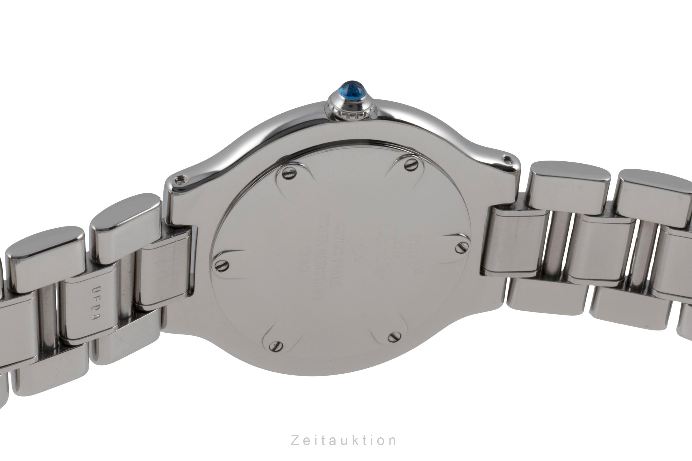 Cartier Must De Cartier 21 Edelstahl Damenuhr Saphirglas Ref. W10110T2 Klassiker [2505644]