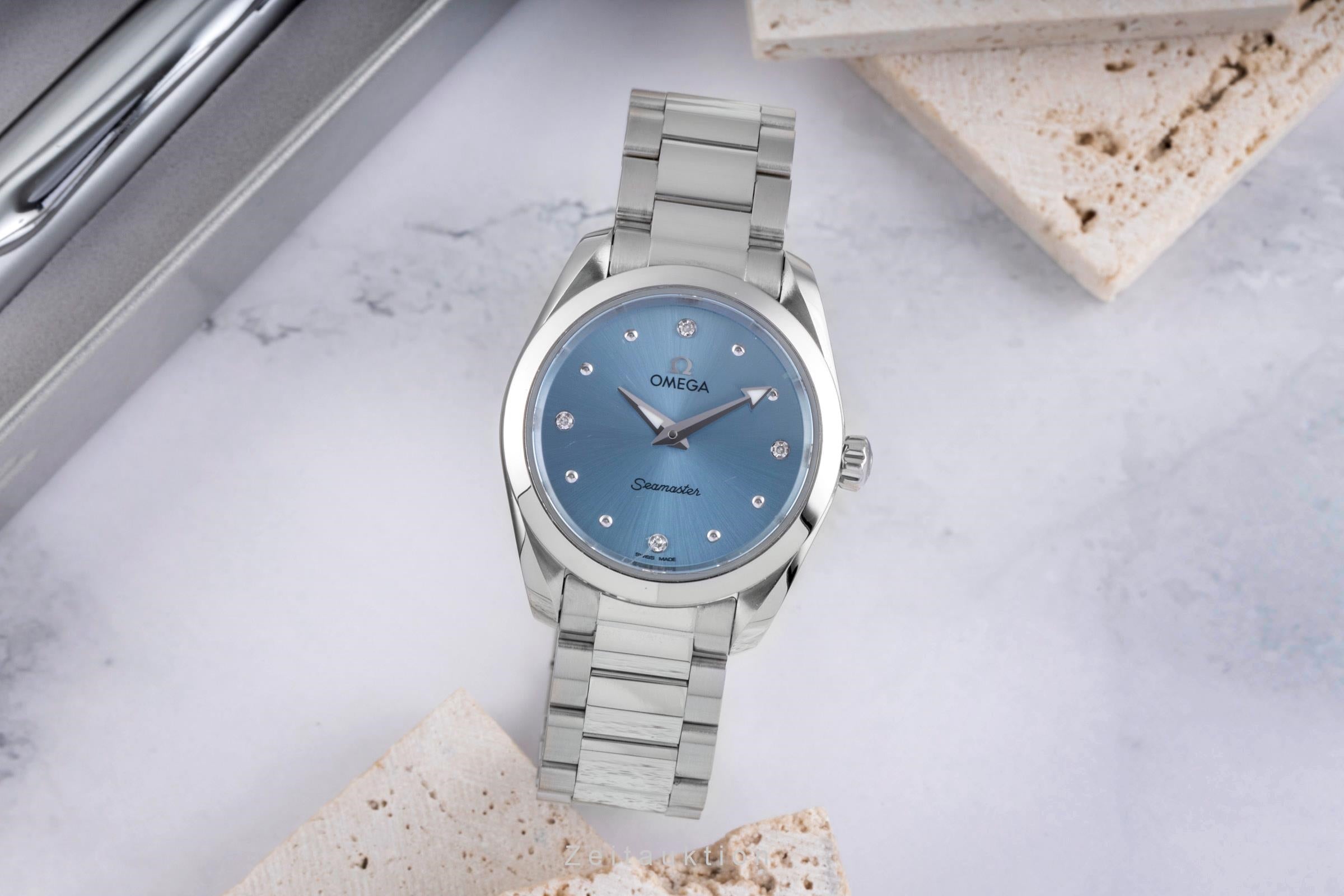OMEGA Seamaster 腕時計 レディース Omega Seamaster steel quartz Kal. 4061 Ref. 220.10.28.60.53.001