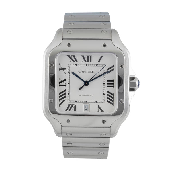 Cartier Santos steel automatic men's watch WSSA0009 LP: 8850EUR  [2505651]