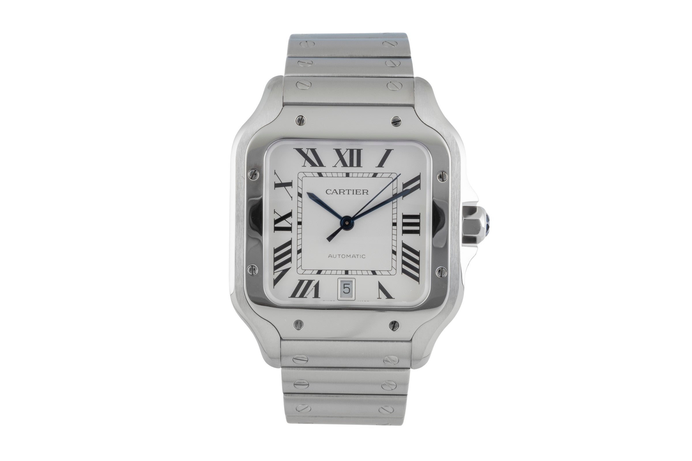 Cartier Santos acier automatique montre pour hommes WSSA0009 LP: 8850EUR  [2505651]