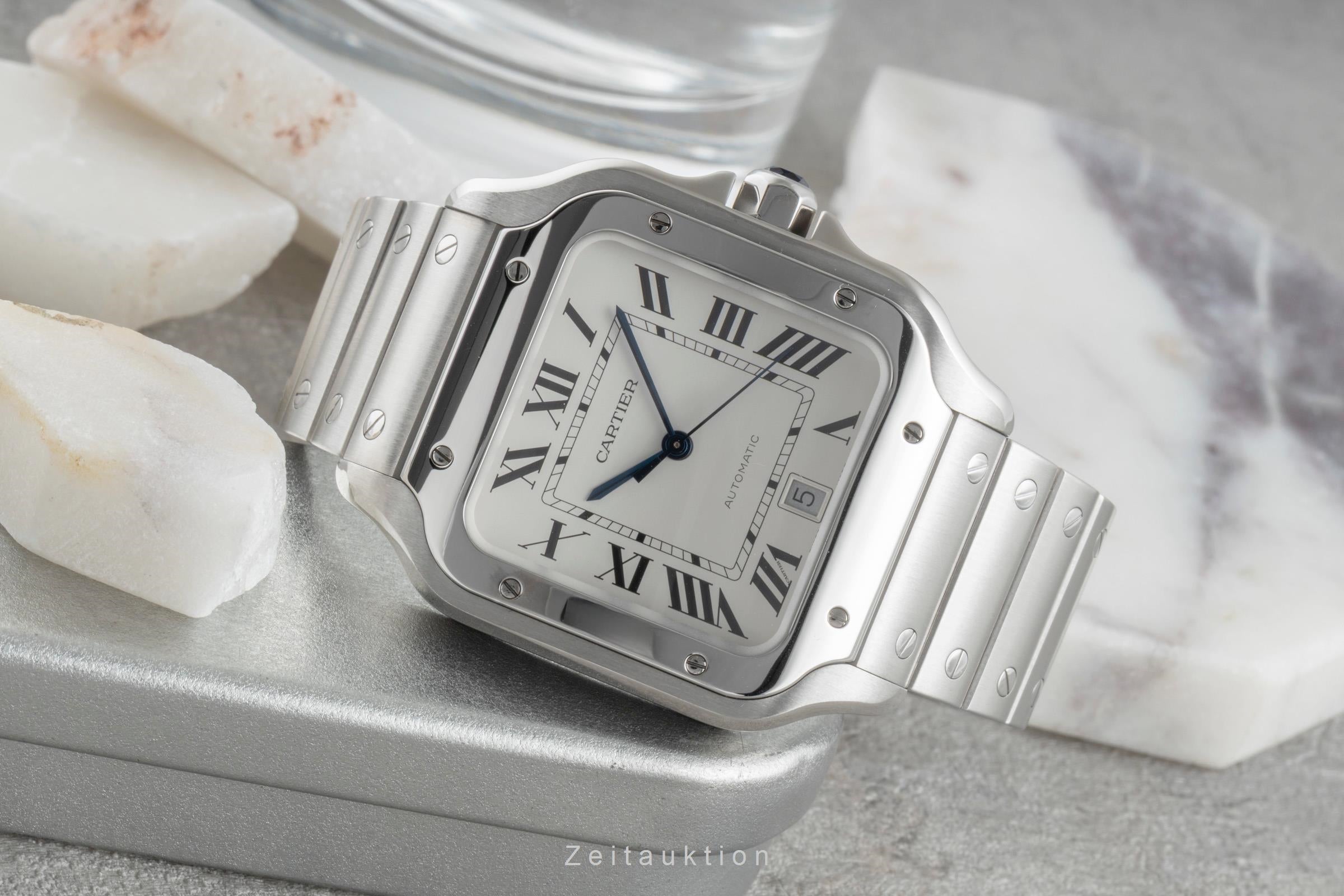 Cartier Santos steel automatic men's watch WSSA0009 LP: 8850EUR  [2505651]