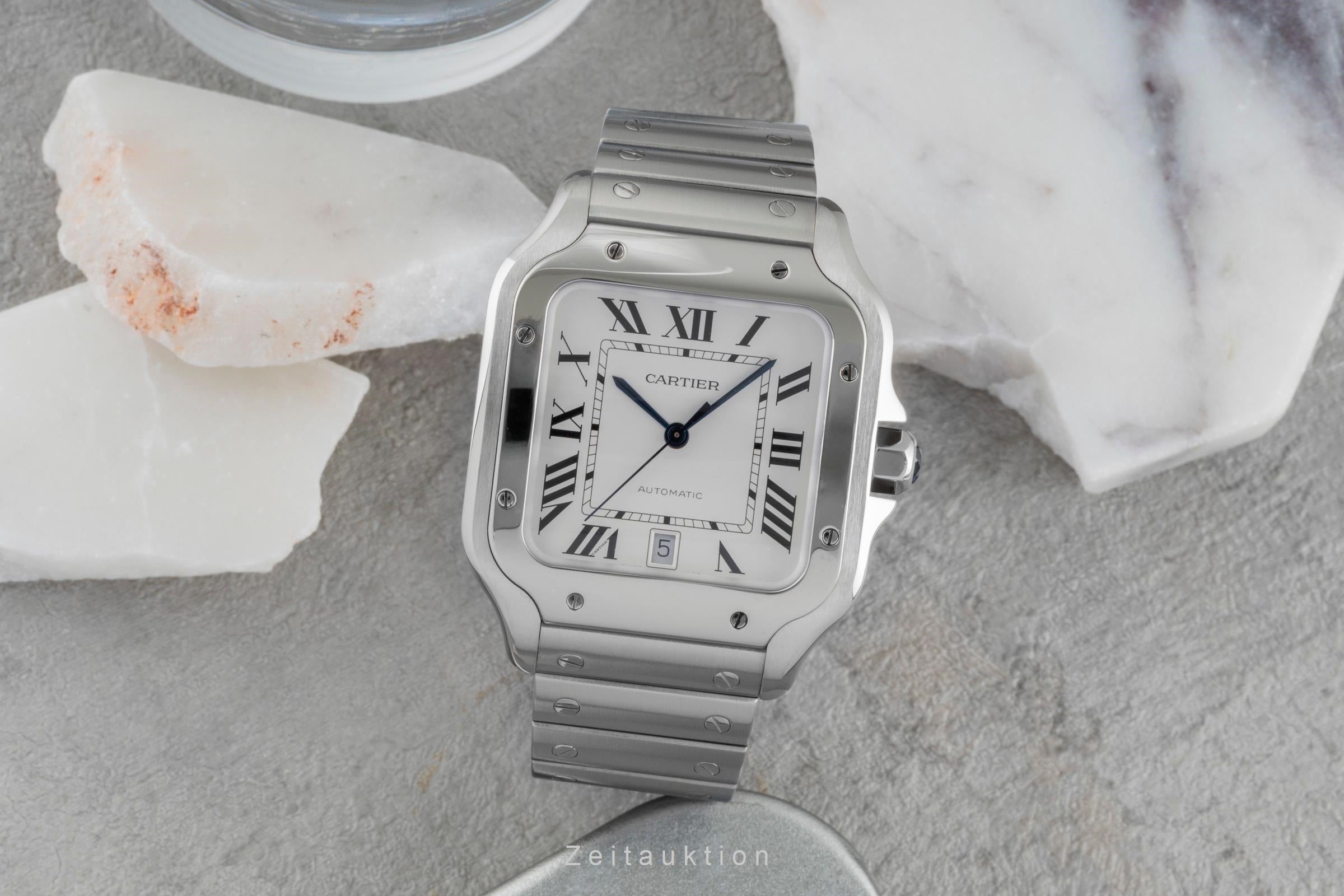 Cartier Santos steel automatic men's watch WSSA0009 LP: 8850EUR  [2505651]