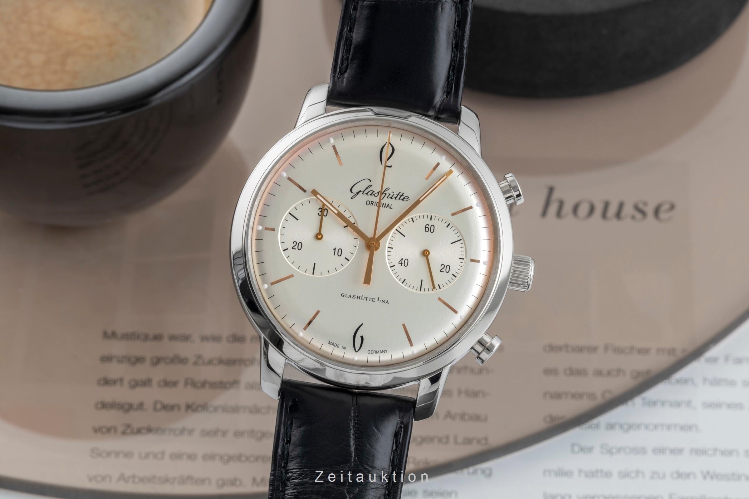 Glashütte Sixties cronografo acciaio automatismo Kal. GO 39