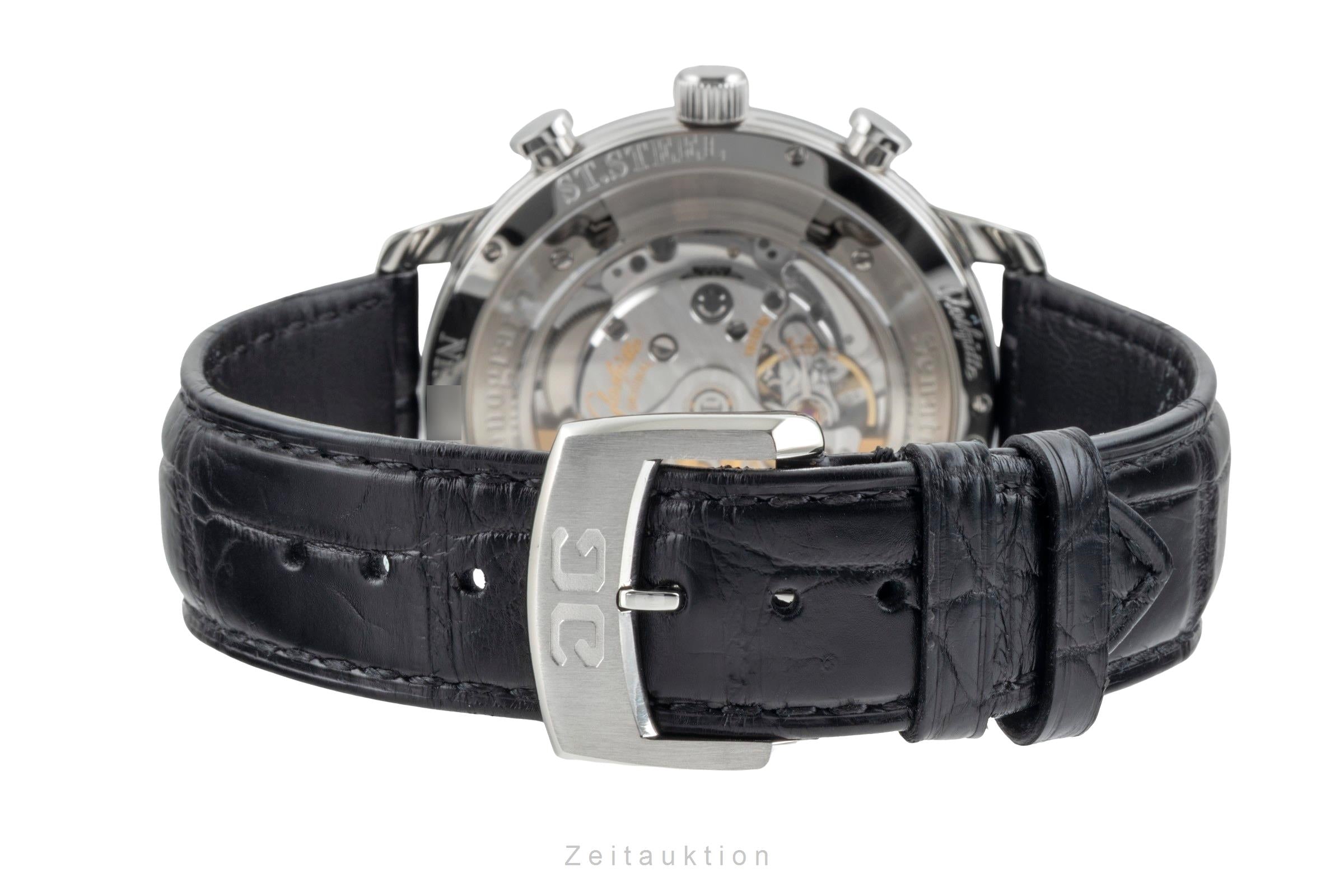 Glashütte Sixties chronograph steel automatic men's watch 1-39-34-03-22-04 LP: 8800EUR  [2505655]