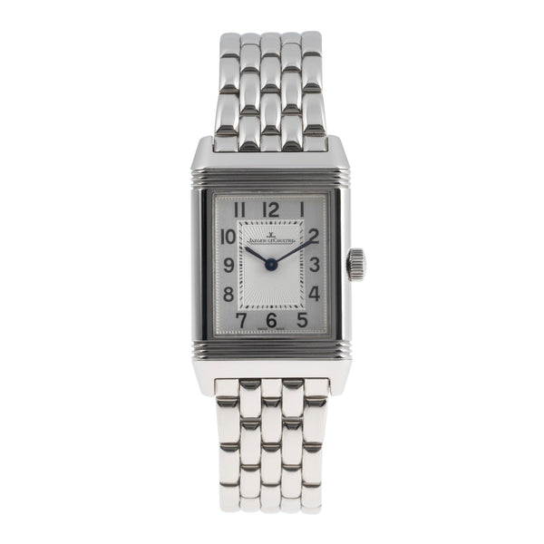 Jaeger LeCoultre Reverso acciaio quarzo orologio da donna Q2618130 , 211.8.47 LP: 7500EUR  [2505658]