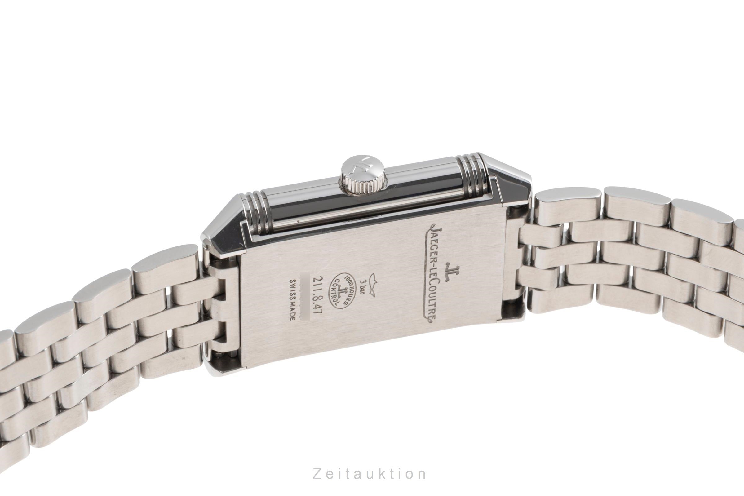 Jaeger LeCoultre Reverso acciaio quarzo orologio da donna Q2618130 , 211.8.47 LP: 7500EUR  [2505658]