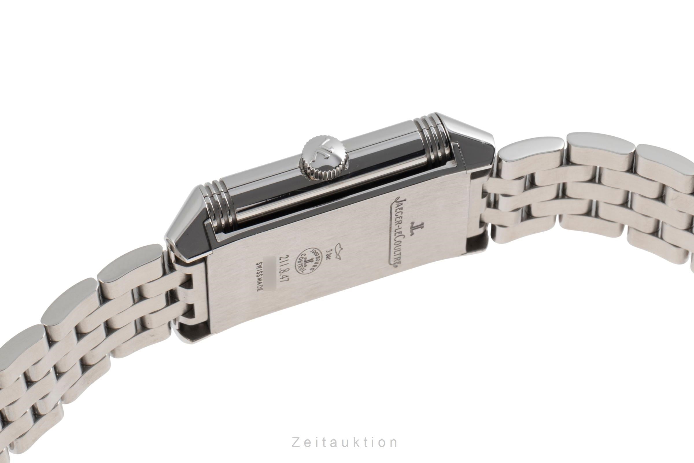 Jaeger LeCoultre Reverso acciaio quarzo orologio da donna Q2618130 , 211.8.47 LP: 7500EUR  [2505658]