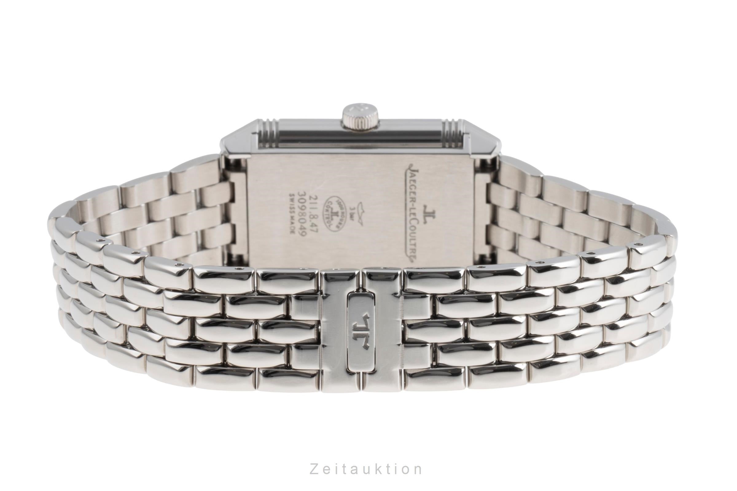 Jaeger LeCoultre Reverso acciaio quarzo orologio da donna Q2618130 , 211.8.47 LP: 7500EUR  [2505658]
